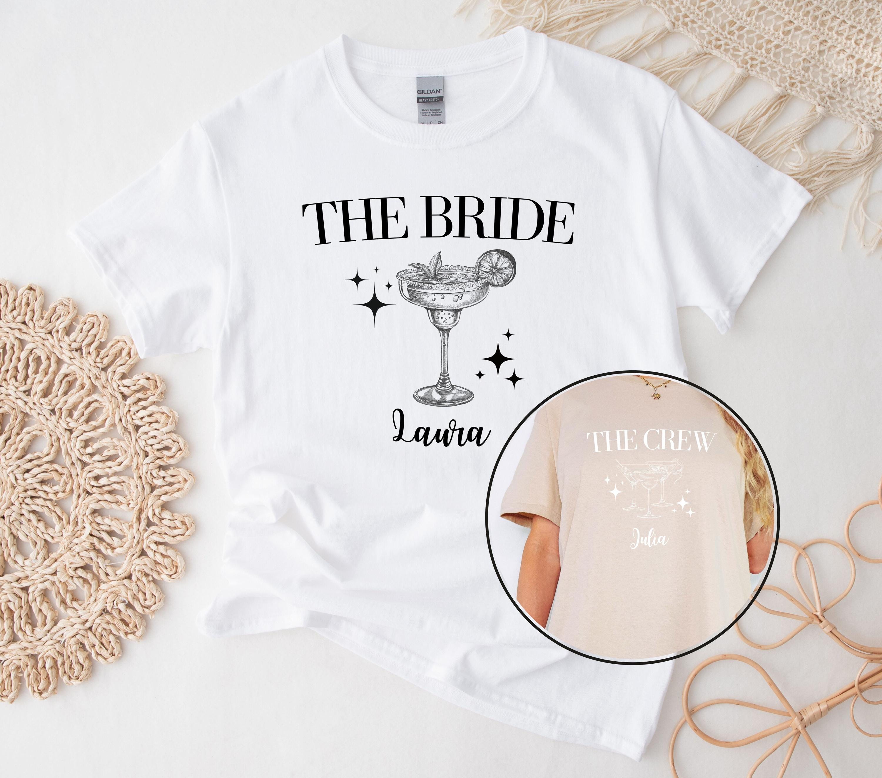JGA T Shirt Personalisierbar, Junggesellinnenabschied Shirts, Team Braut Personalisiert, Braut Shirt mit Name, JGA Frauen, Gruppen T Shirt