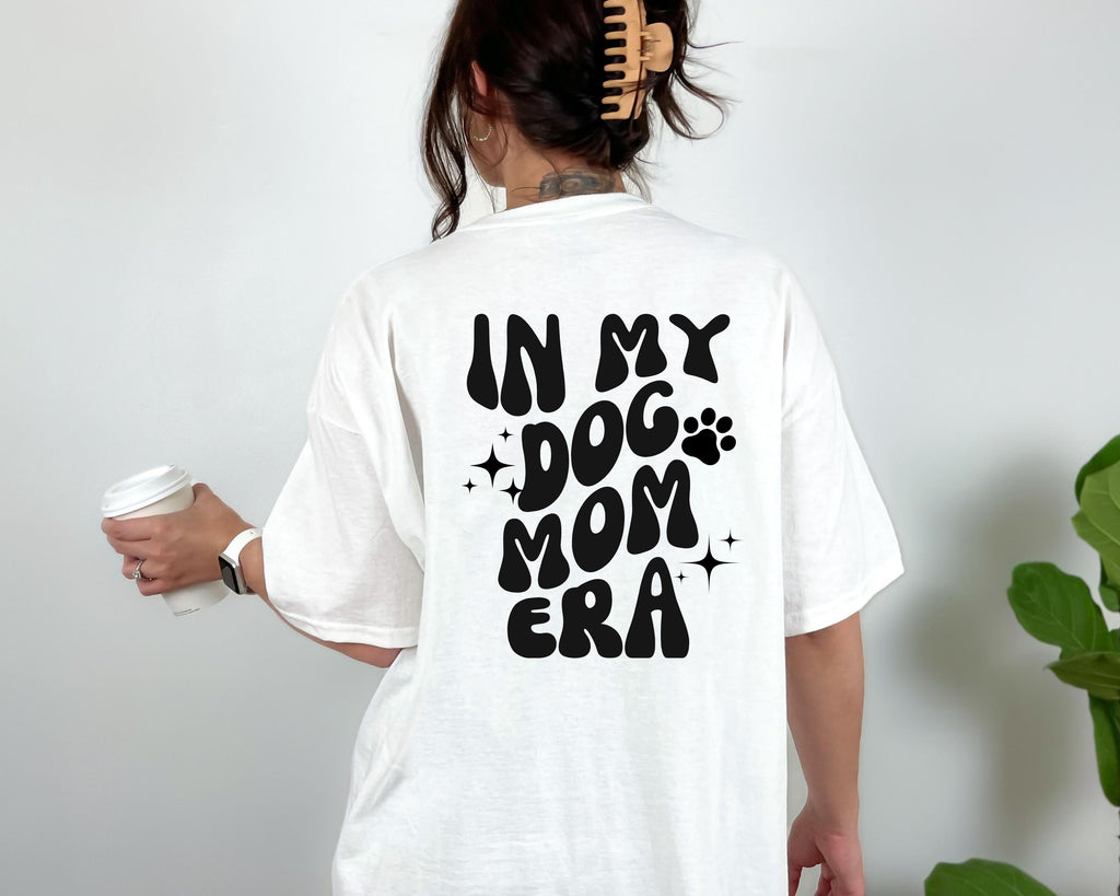 Shirt Hund Backprint, Dogmom Era, T Shirt Dog Mom, Geschenk Freundin, Mama, Hundeliebhaber, Hundebesitzer, Doodle, Pudel, Labrador, Dackel