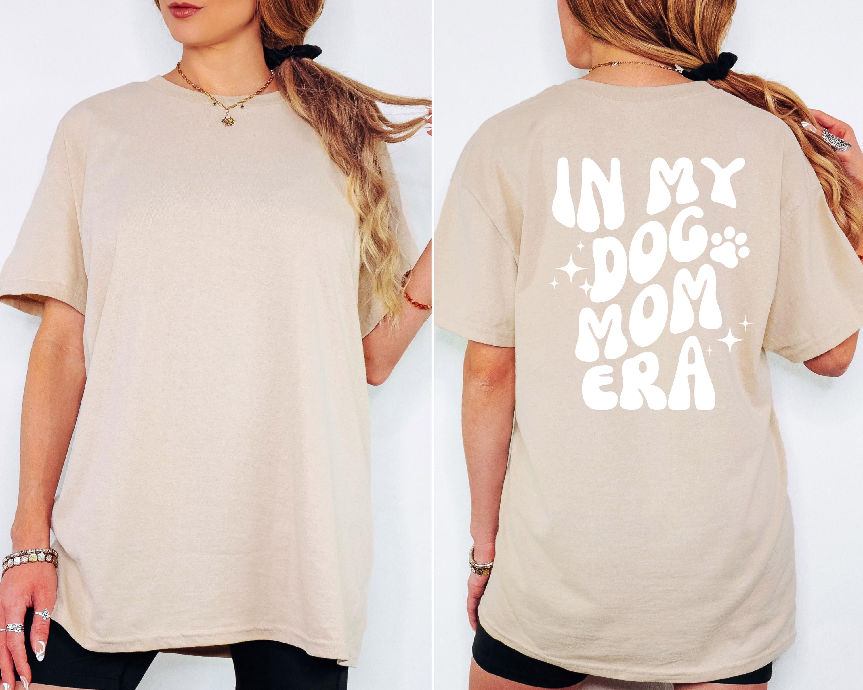 Shirt Hund Backprint, Dogmom Era, T Shirt Dog Mom, Geschenk Freundin, Mama, Hundeliebhaber, Hundebesitzer, Doodle, Pudel, Labrador, Dackel