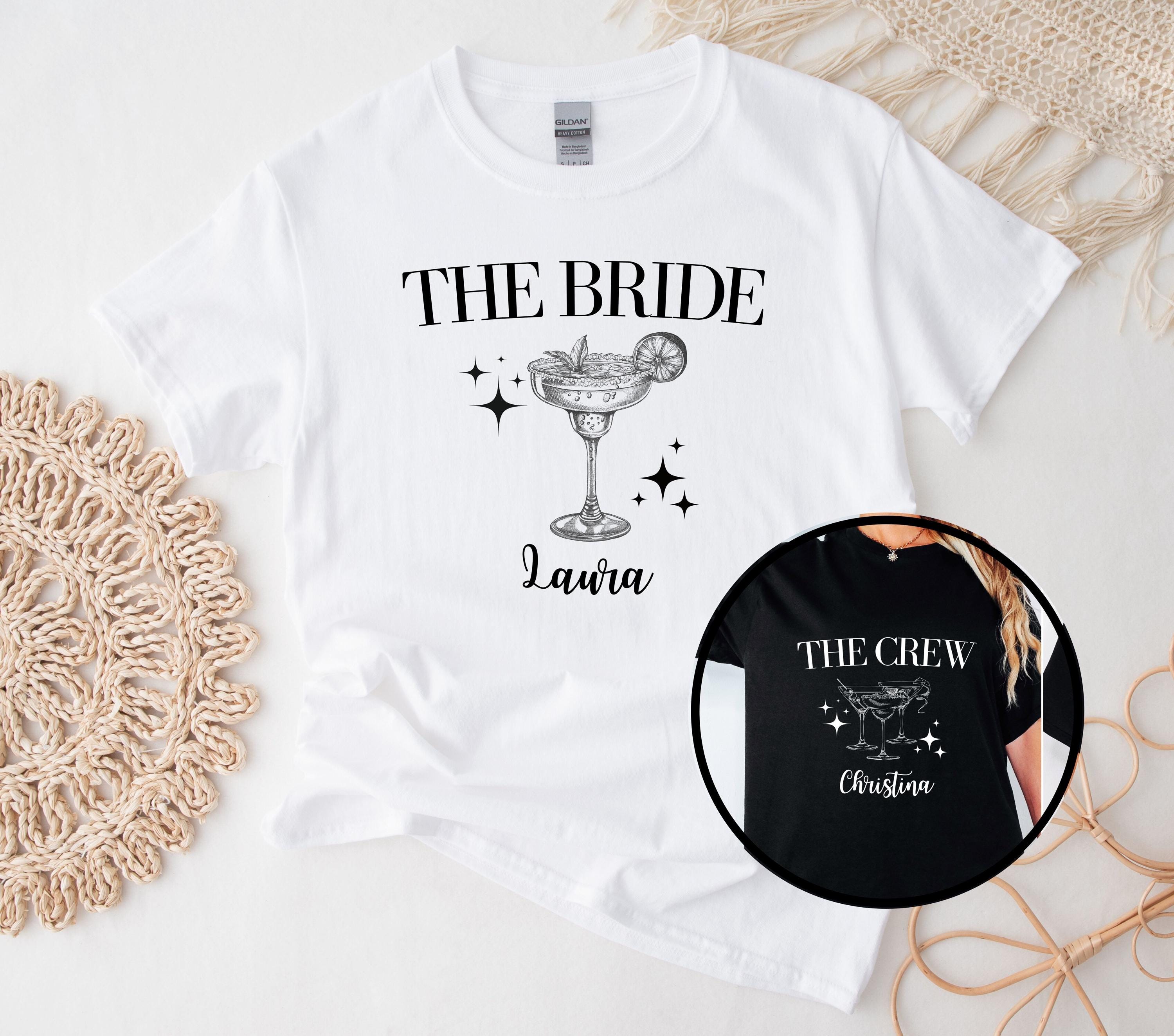 JGA T Shirt Personalisierbar, Junggesellinnenabschied Shirts, Team Braut Personalisiert, Braut Shirt mit Name, JGA Frauen, Gruppen T Shirt