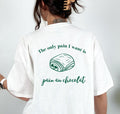 T Shirt Backprint französisch, Tshirt Crossaint, Frankreich, Geburtstagsgeschenk, Geschenkidee Freundin, Mama, lustig, pain au chocolat