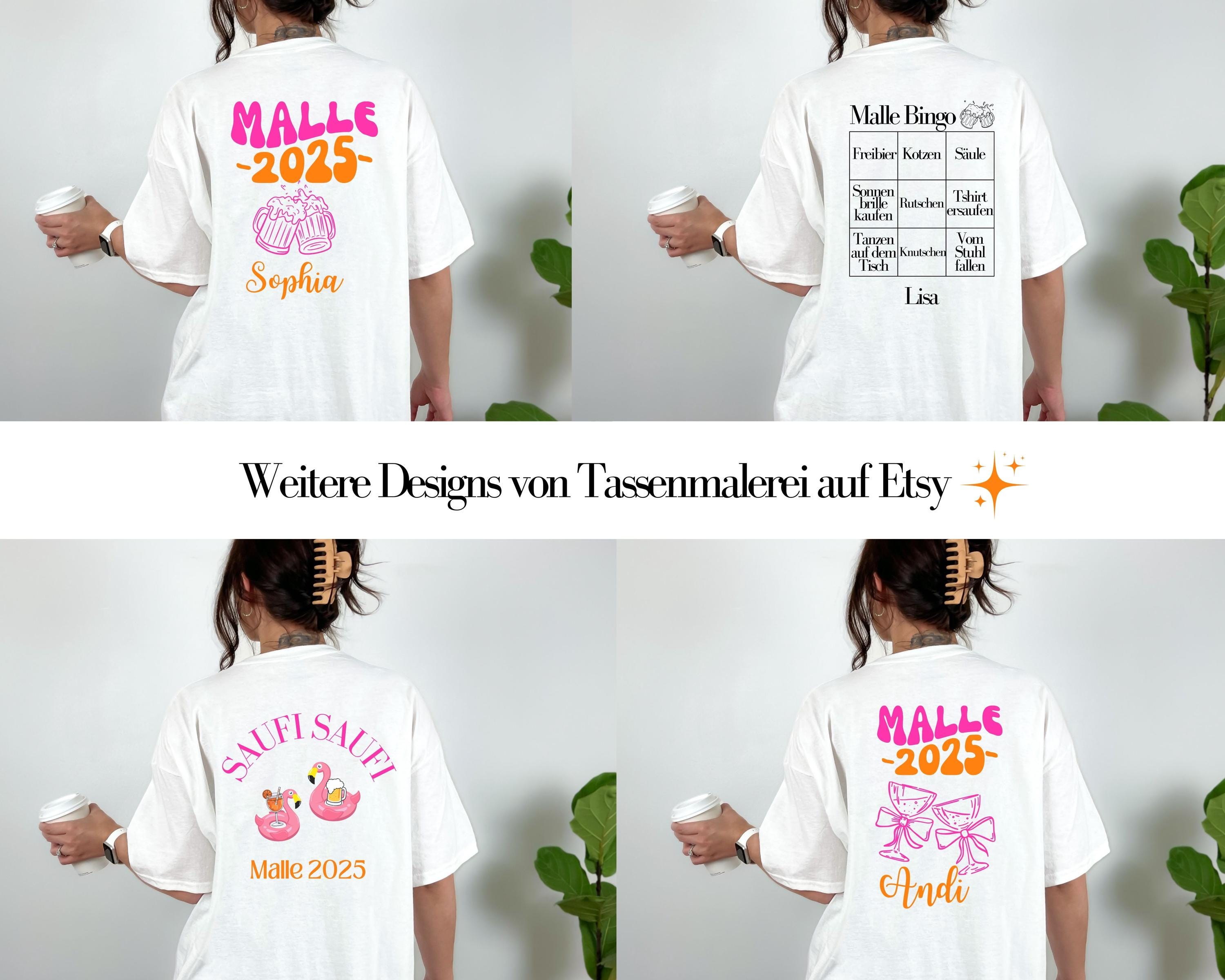 Malle Shirt, Malle Bingo, Backprint, Gruppenshirt, Malle Shirts, Malle TShirts, personalisiert, Mallorca Shirts, Sekt Shirt, Sauf T Shirt 25
