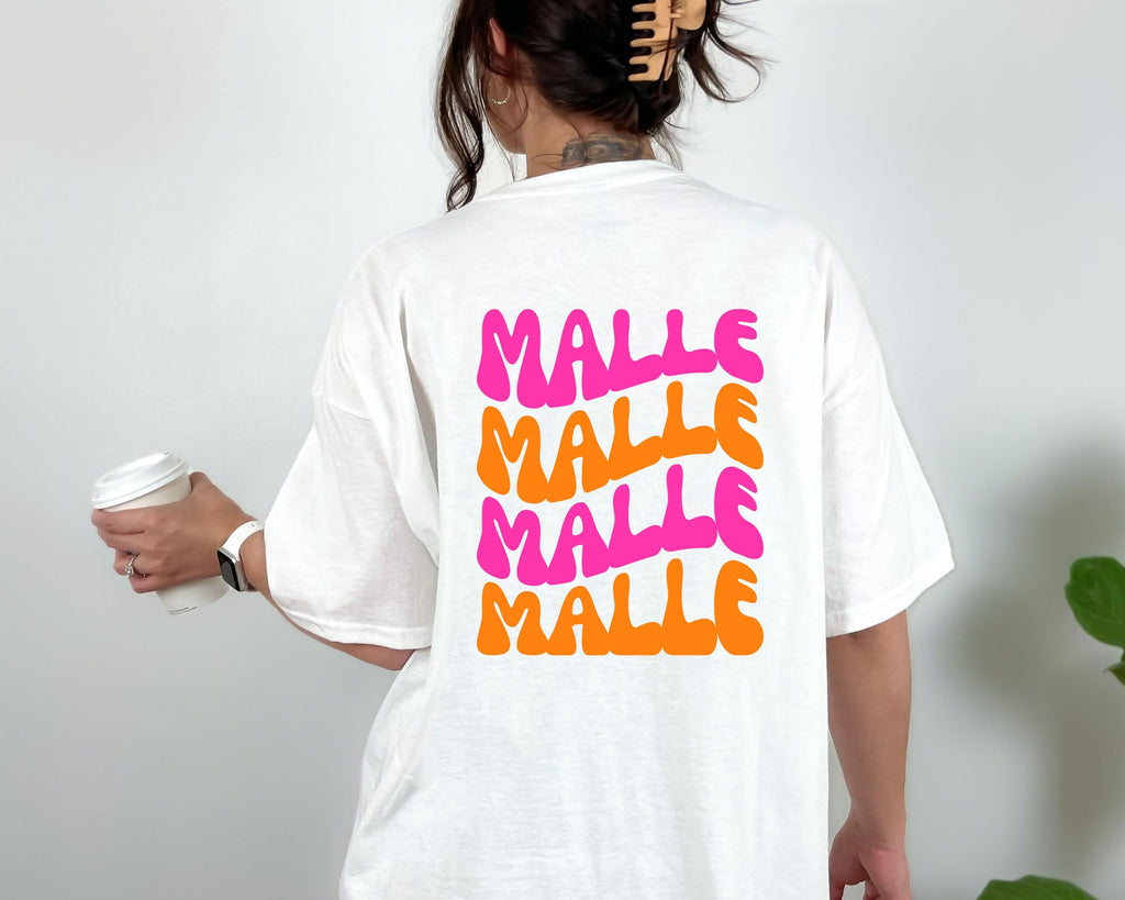 Malle T Shirt, Backprint, Malle 2026, Malle Shirts, Malle TShirts, personalisiert, Mallorca Shirts, Bier Shirt, Sauf T Shirt, Gruppenshirt