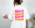 Malle T Shirt, Backprint, Malle 2026, Malle Shirts, Malle TShirts, personalisiert, Mallorca Shirts, Bier Shirt, Sauf T Shirt, Gruppenshirt