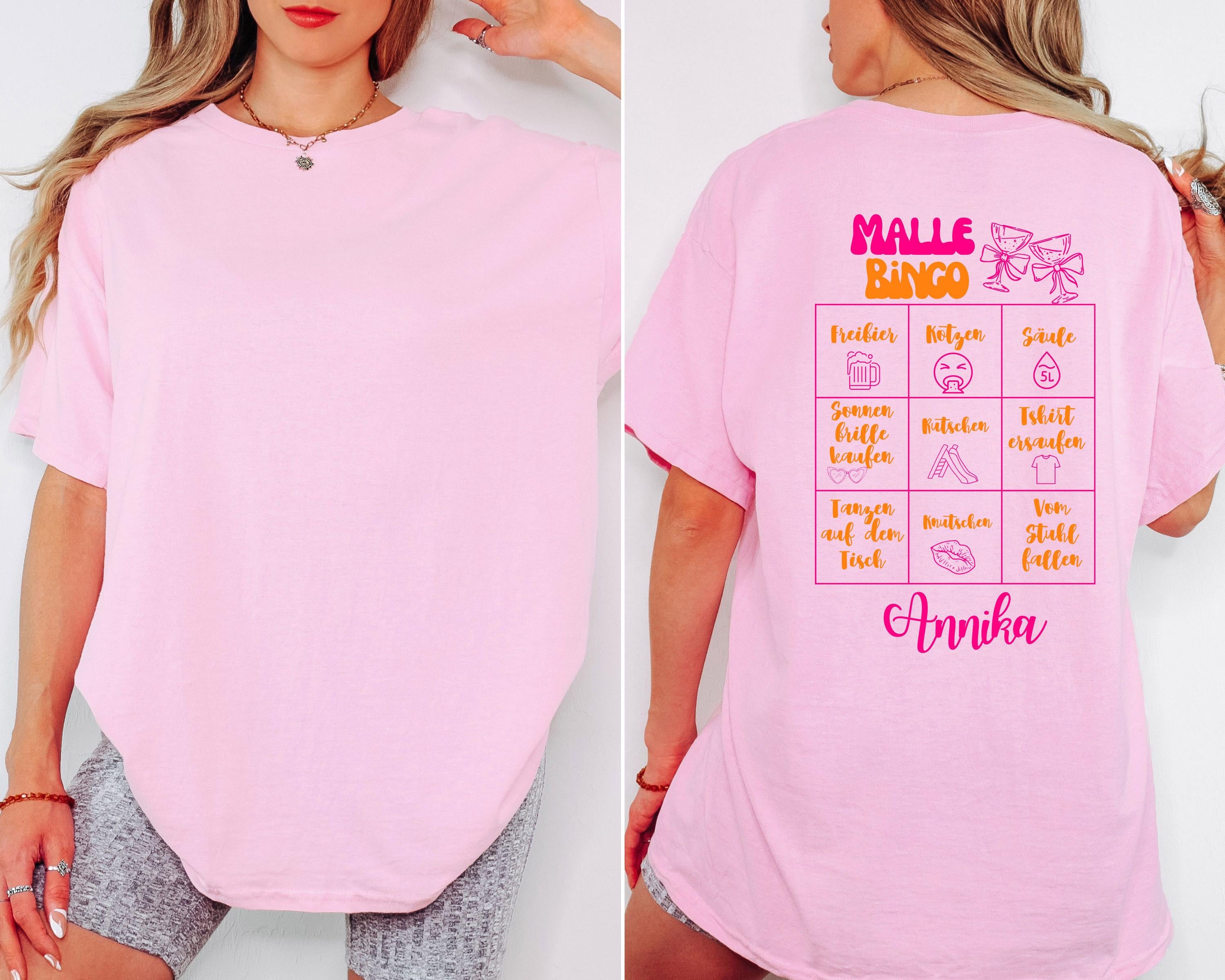 Malle Shirt, Malle Bingo, Backprint, Gruppenshirt, Malle Shirts, Malle TShirts, personalisiert, Mallorca Shirts, Bier Shirt, Sauf T Shirt 26