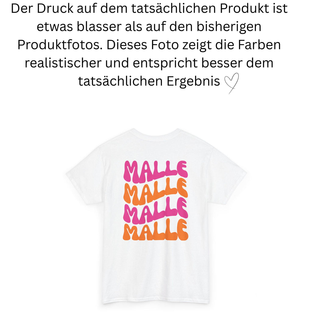 Malle T Shirt, Backprint, Malle 2026, Malle Shirts, Malle TShirts, personalisiert, Mallorca Shirts, Bier Shirt, Sauf T Shirt, Gruppenshirt