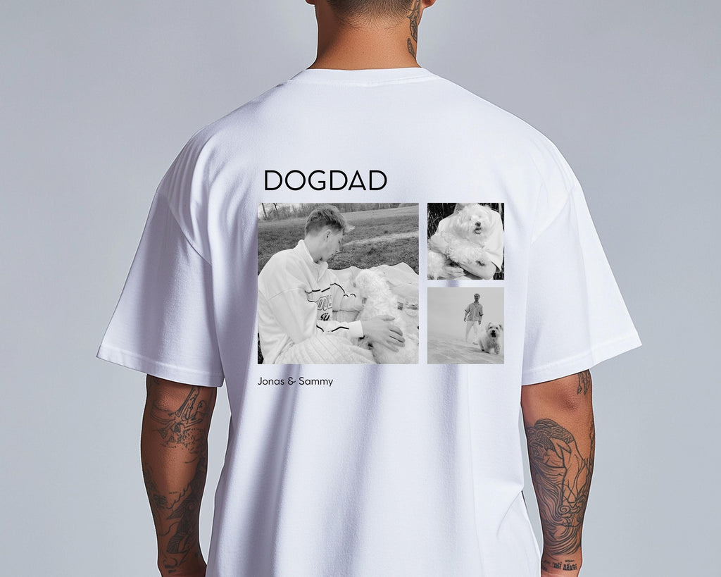 Hundepapa Shirt, T Shirt Hundebesitzer, Geschenkidee Hundeeltern, Freund, Vatertag, Hund, Dogdad, Labrador, Golden Retriever, personalisiert
