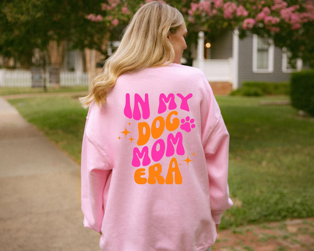 Pullover Hund Backprint, Dogmom Era, Pulli Dog Mom, Geschenk Freundin, Hundeliebhaber, Hundebesitzer, Hundemama, Weihnachten, Geschenkidee