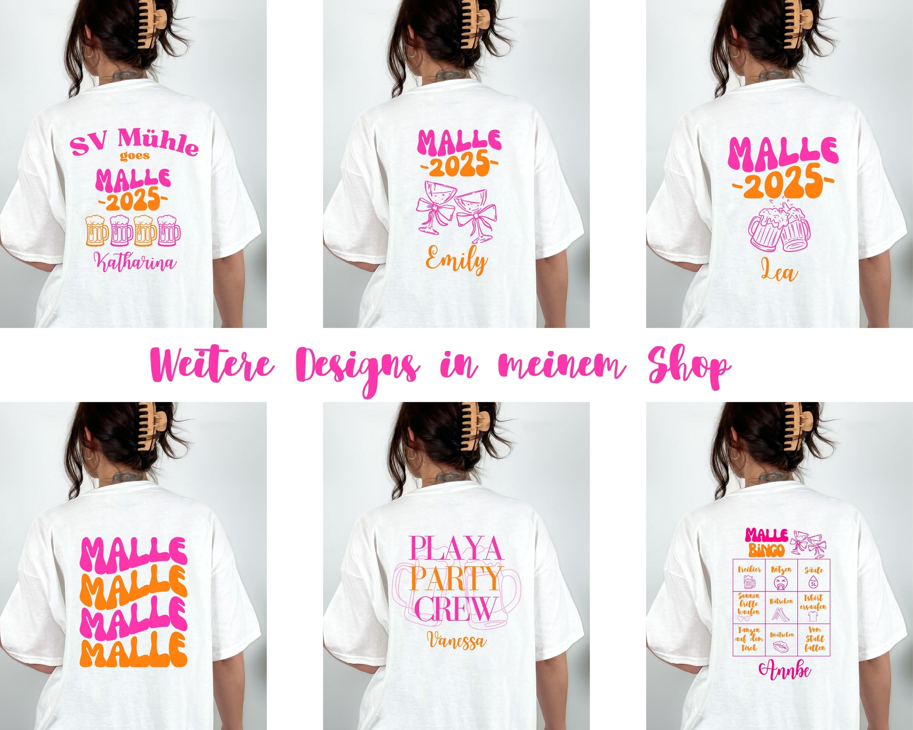 Malle Shirt Leo, es eskaliert eh, Backprint, Malle 2026, Malle T Shirt pink, Mallorca Shirts, Bier Shirt, Sauf T Shirt, Gruppenshirt, lustig