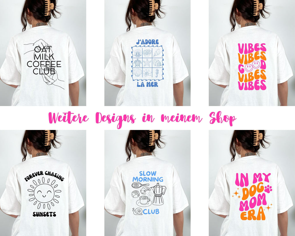 Oat Milk Club, T Shirt mit Backprint, Coffee Club, Tshirt mit Spruch, Backprint T-Shirt, Geschenk Freundin, Kaffeeliebhaber, Hafermilch Top