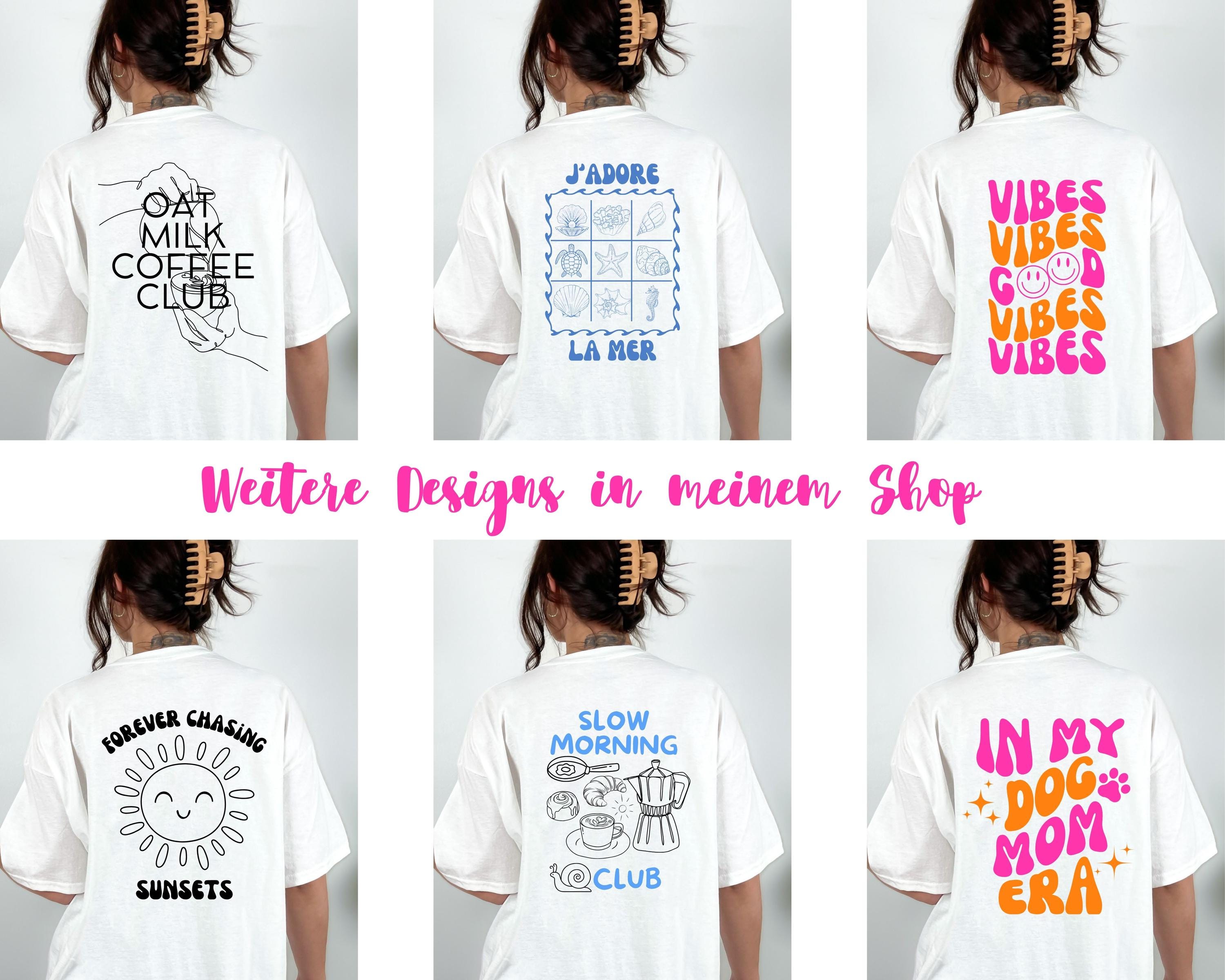 Oat Milk Club, T Shirt mit Backprint, Coffee Club, Tshirt mit Spruch, Backprint T-Shirt, Geschenk Freundin, Kaffeeliebhaber, Hafermilch Top