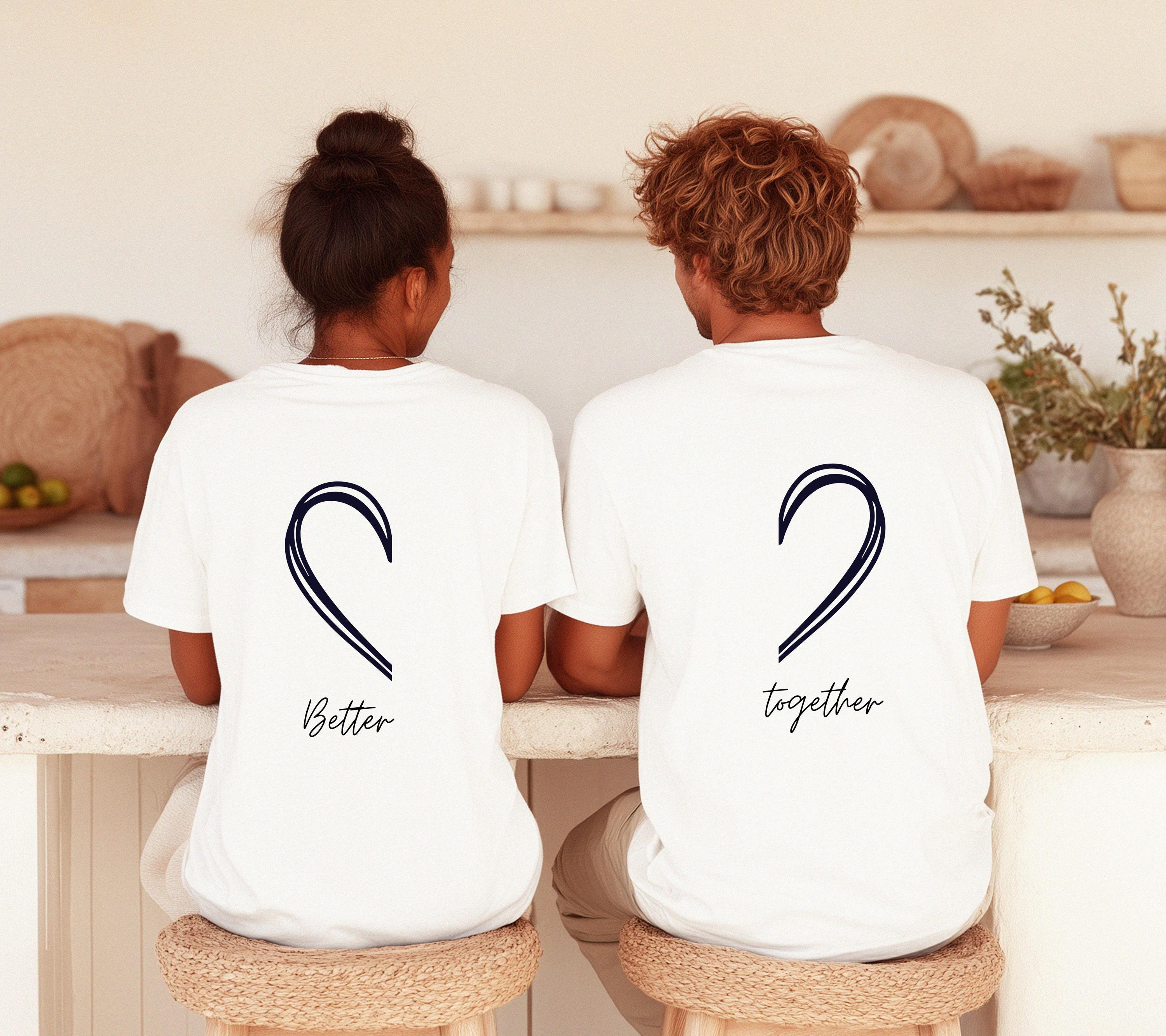 Pizza Partner Shirt, Better Together Couple Shirt, Pärchen T-Shirt Set, Geschenk für Freundin & Freund, Matching Couple Shirts, Jahrestag