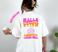 Malle Shirt, Backprint, liebevoll lieber voll T Shirt, personalisiert, Mallorca Shirts, Bier Shirt, Sauf T Shirt, Gruppenshirt, Mädelsurlaub