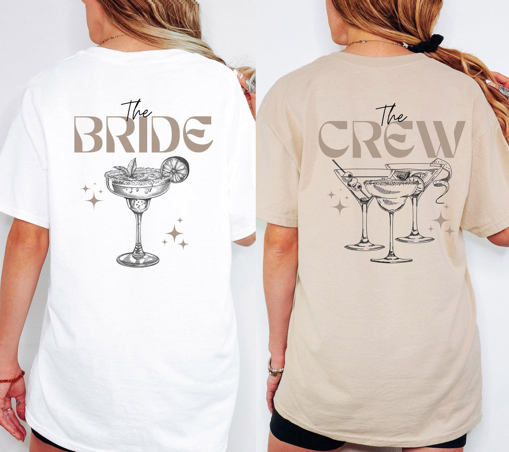 JGA Shirt, Junggesellinnenabschied Shirts, Freunde, Party, Braut, Team T Shirt, Braut Shirt, JGA Frauen, Gruppen T Shirt, Backprint, Crew
