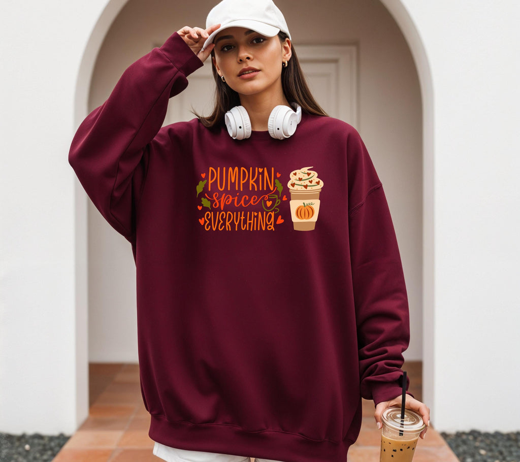 Herbst Pullover, Pumpkin Spice, Damen Mode Herbst, Gemütlicher Pulli Herbst, braun, Bücher, Sweatshirt Kürbis, Oversize, Geschenkidee, Cozy