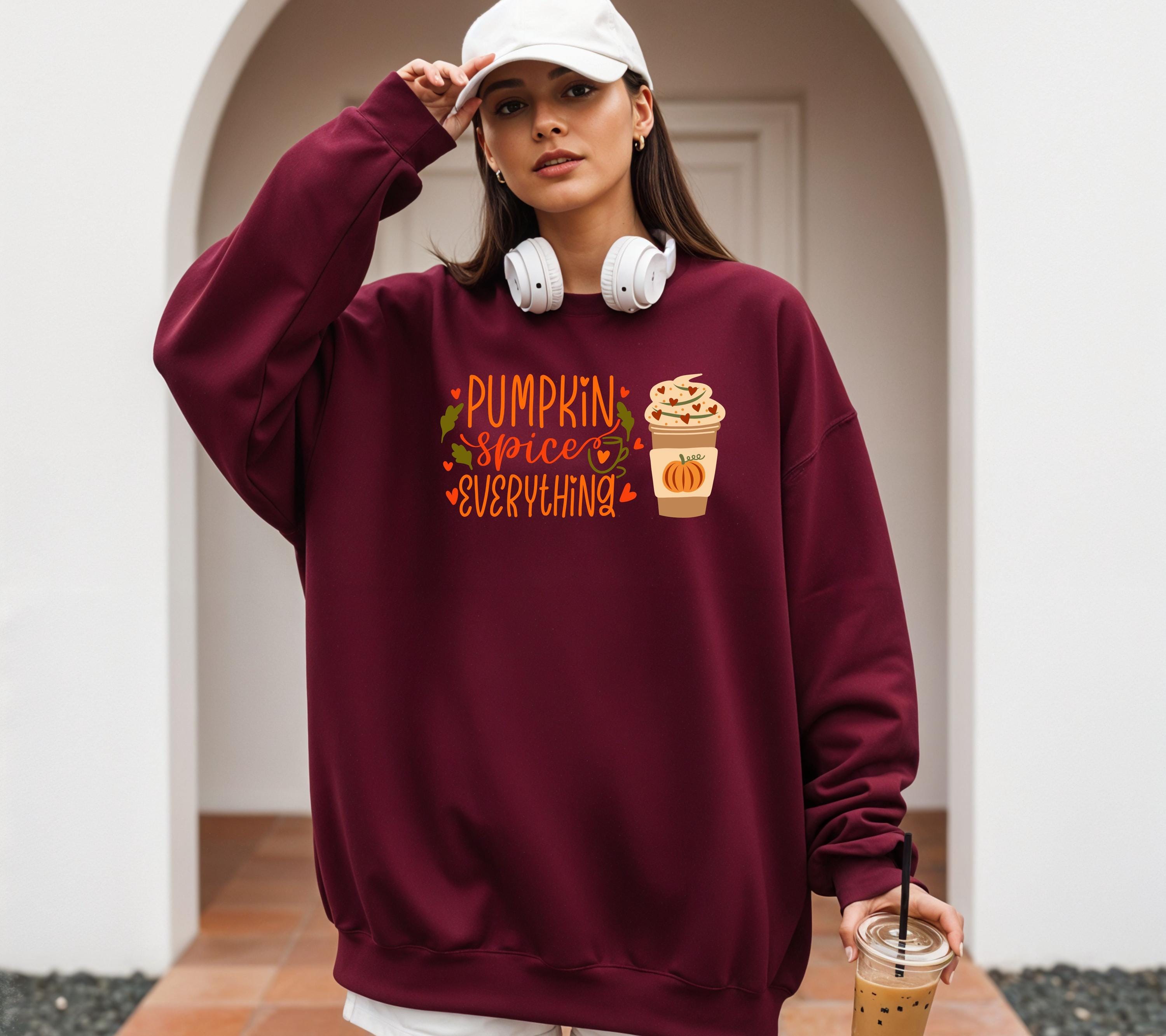 Herbst Pullover, Pumpkin Spice, Damen Mode Herbst, Gemütlicher Pulli Herbst, braun, Bücher, Sweatshirt Kürbis, Oversize, Geschenkidee, Cozy