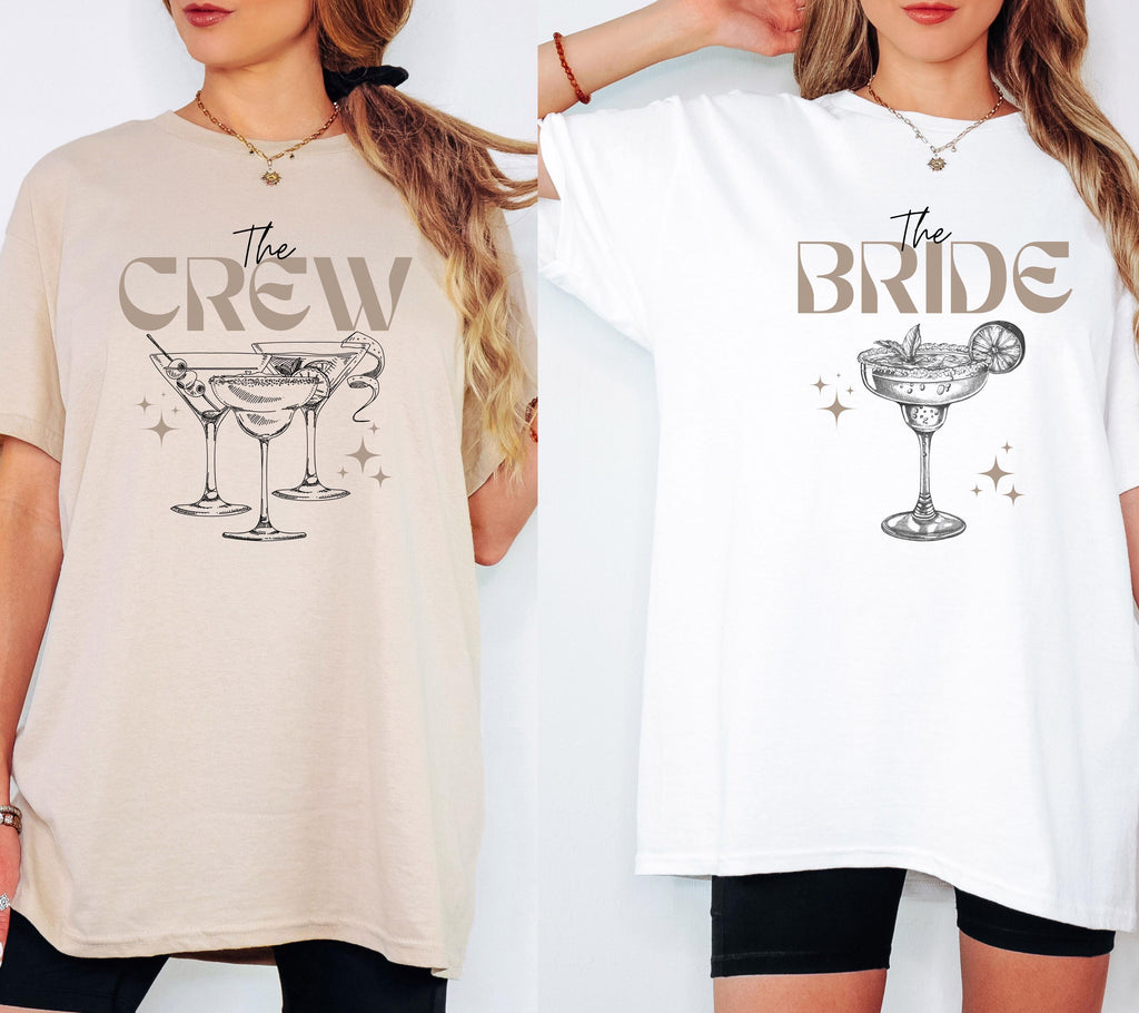 JGA Shirt, Junggesellinnenabschied Shirts, Freunde, Party, Braut, Team T Shirt, Braut Shirt, JGA Frauen, Gruppen T Shirt, Backprint, Crew