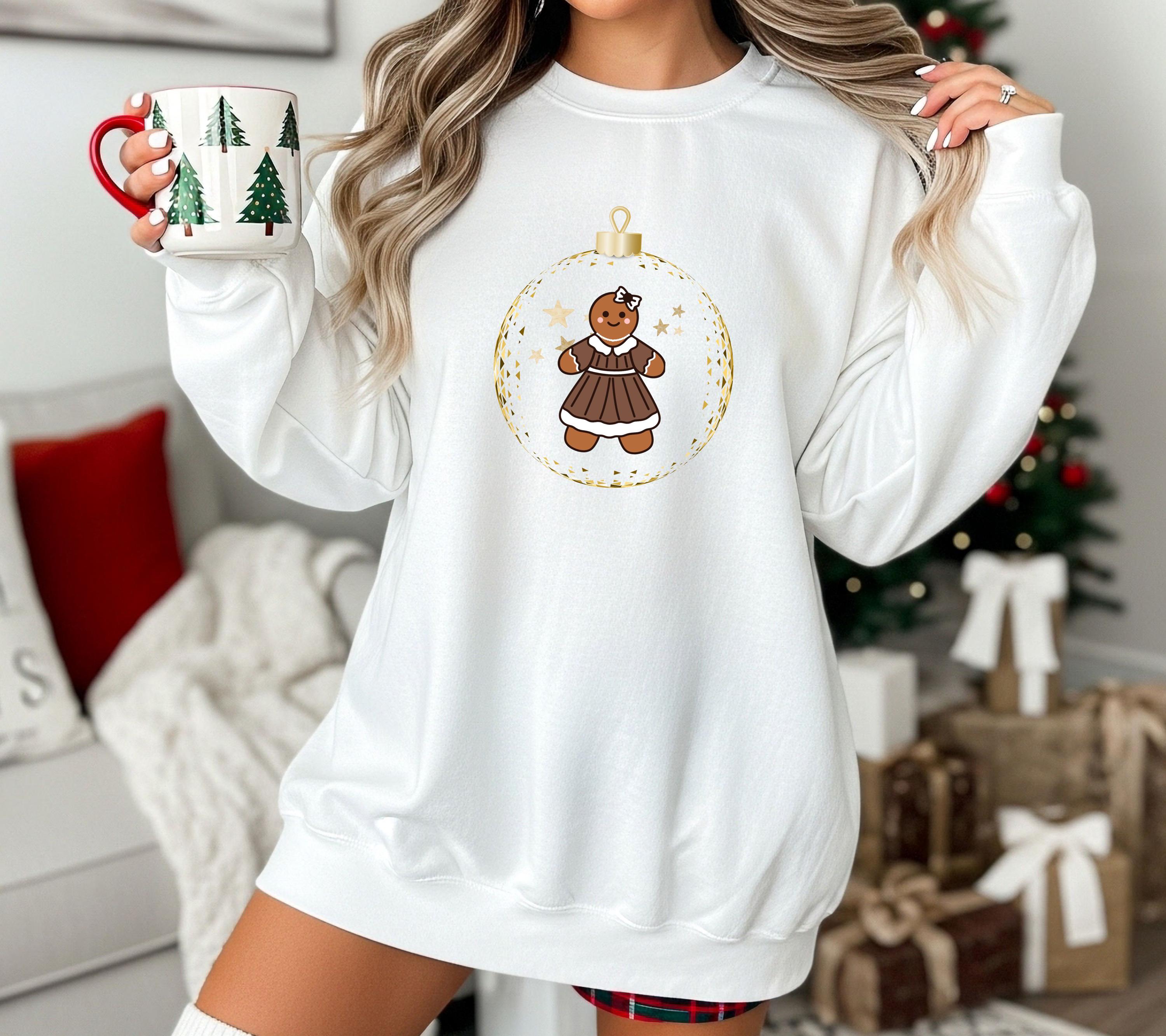 Pärchen Pullover Weihnachten, Lebkuchen Mann & Frau Sweatshirt, Partner Geschenk Weihnachten, Ugly Christmas Sweater Couple, Geschenk Freund