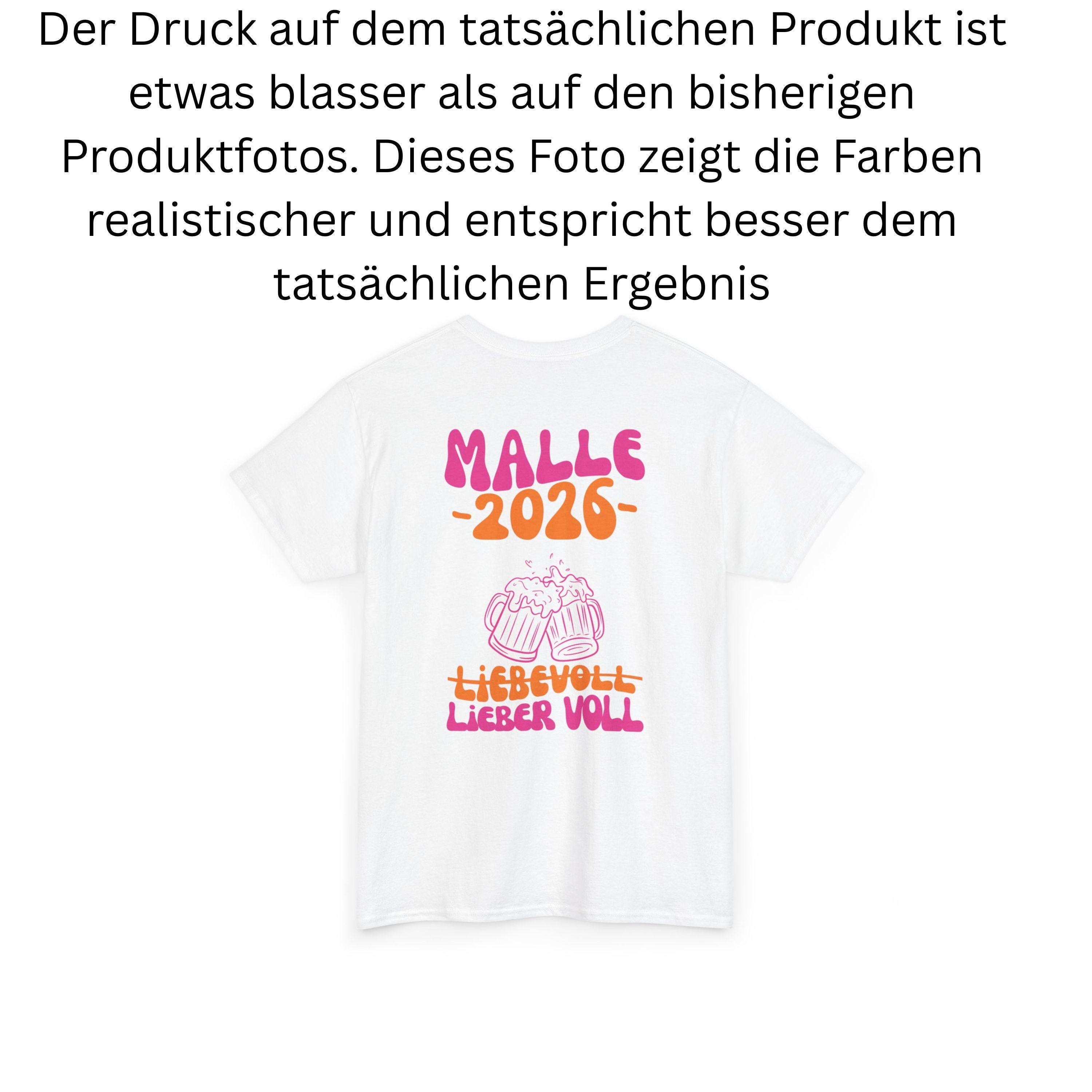 Malle Shirt, Backprint, Malle 2026, Malle Shirts, Malle T Shirt, personalisiert, Mallorca Shirts, Bier Shirt, Sauf T Shirt, Gruppenshirt