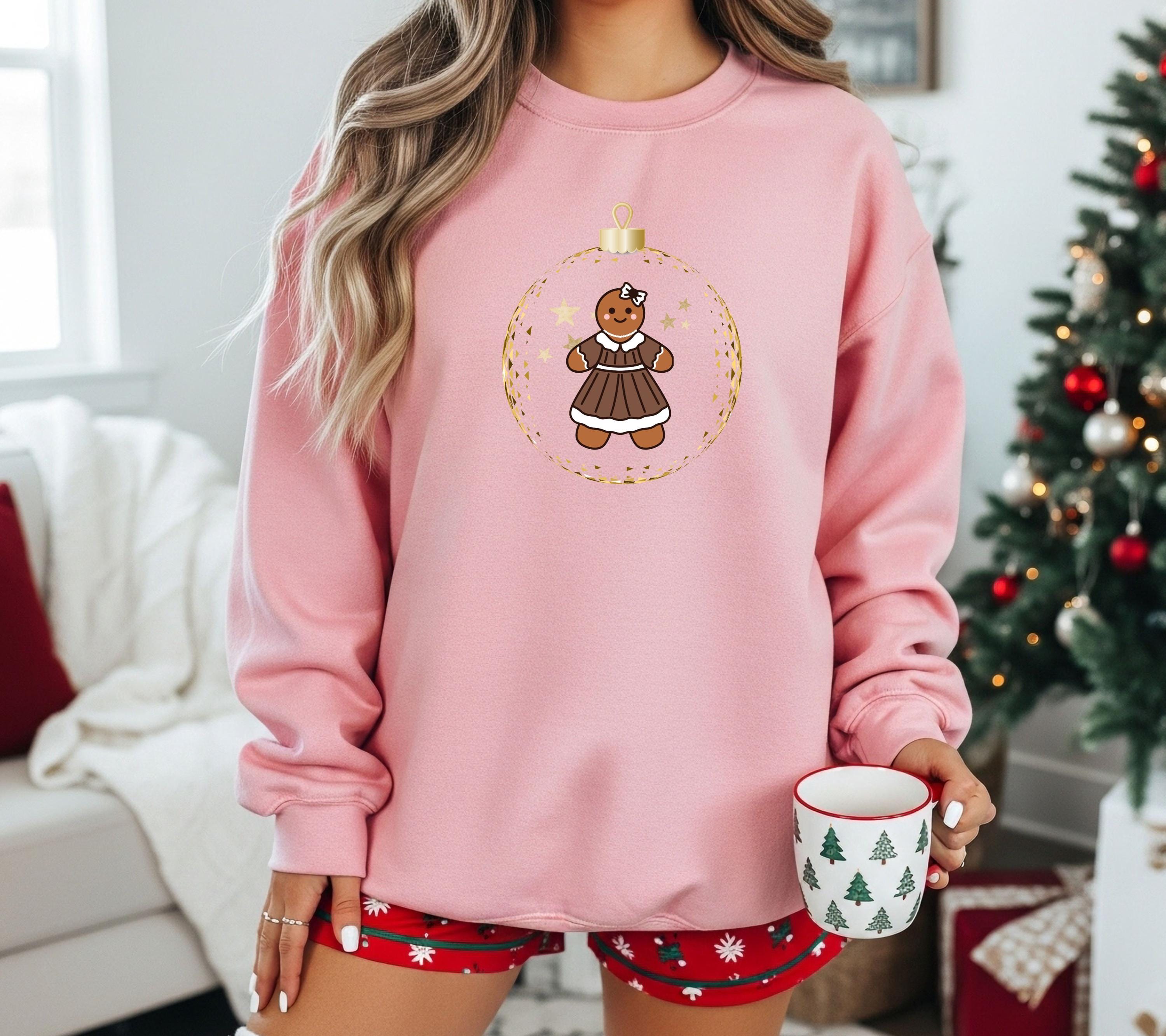 Pärchen Pullover Weihnachten, Lebkuchen Mann & Frau Sweatshirt, Partner Geschenk Weihnachten, Ugly Christmas Sweater Couple, Geschenk Freund