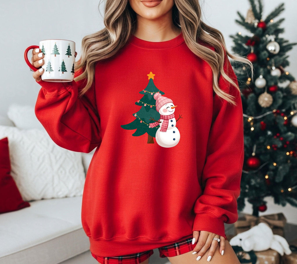 Pärchen Pullover Weihnachten, Schneemann & Frau Sweatshirt, Partner Geschenk Weihnachten, Ugly Christmas Sweater Couple, Geschenk Freund