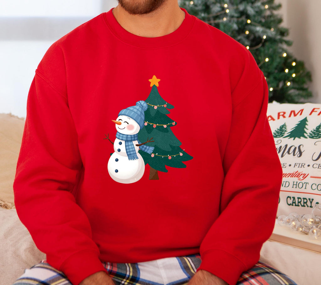 Pärchen Pullover Weihnachten, Schneemann & Frau Sweatshirt, Partner Geschenk Weihnachten, Ugly Christmas Sweater Couple, Geschenk Freund