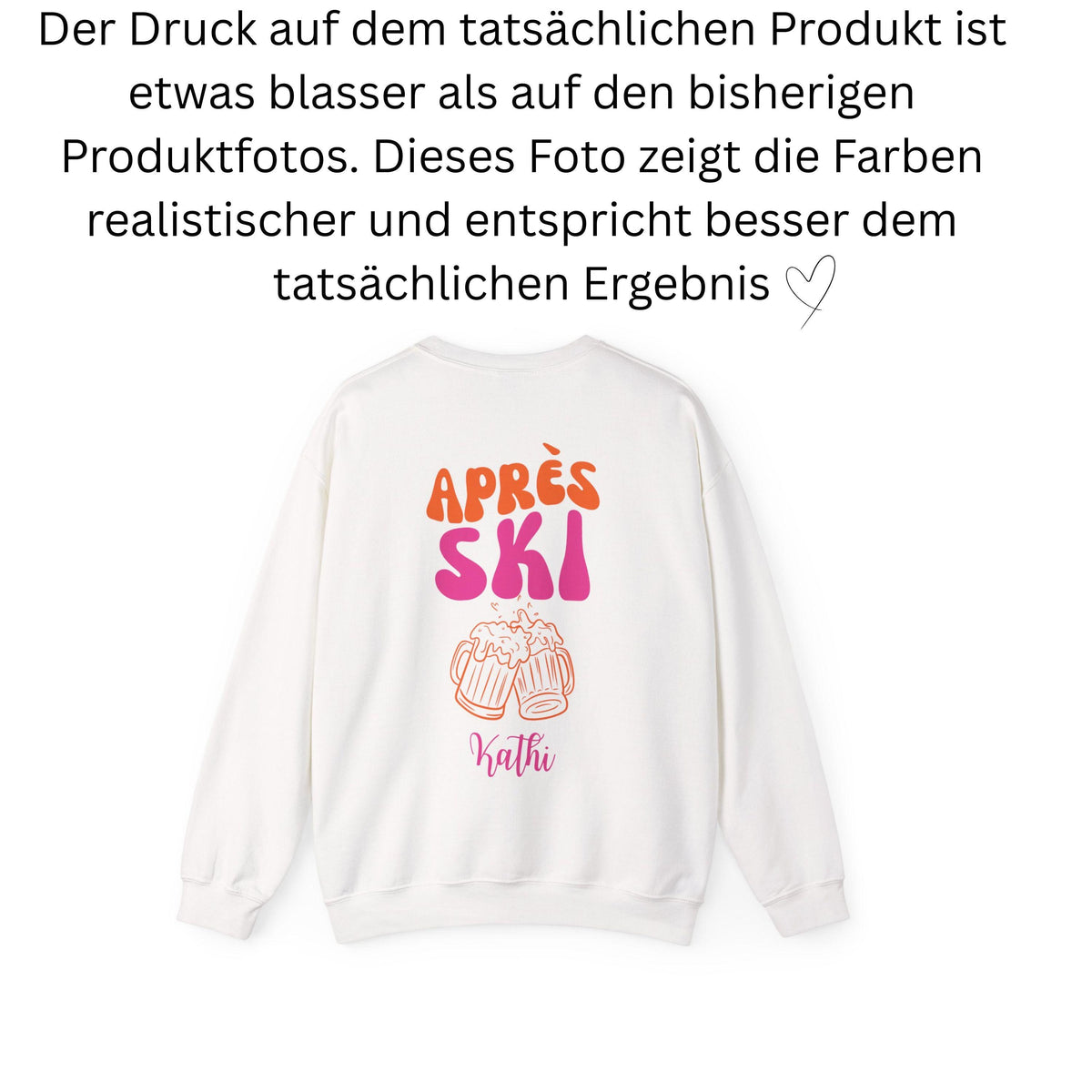 Apres Ski Pullover, pink orange, Apres Ski Club Sweatshirt, Geschenk für Skifahrer, Winterurlaub, Après Ski Outfit, Hoodie, Skiurlaub, Frau