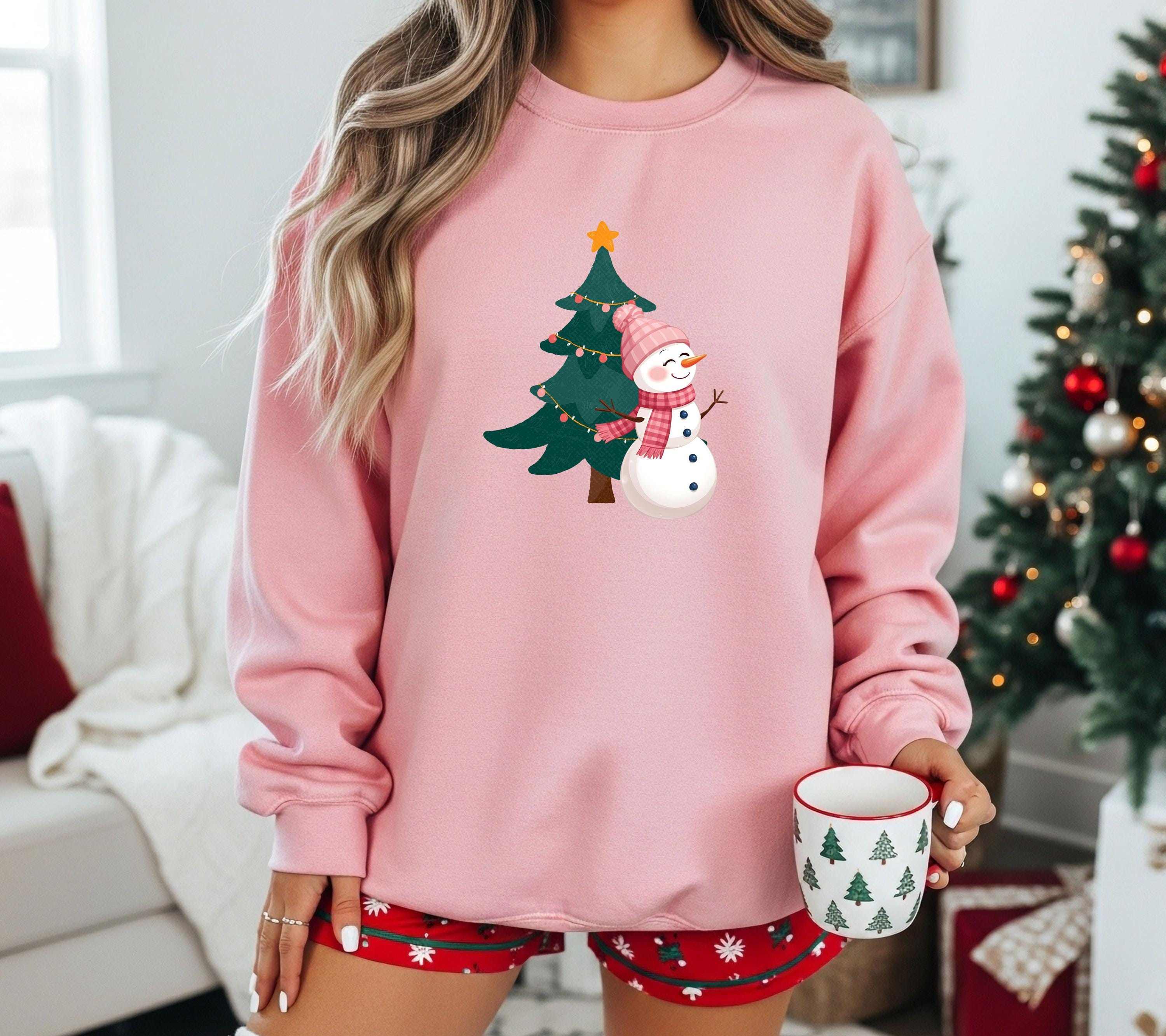 Pärchen Pullover Weihnachten, Schneemann & Frau Sweatshirt, Partner Geschenk Weihnachten, Ugly Christmas Sweater Couple, Geschenk Freund