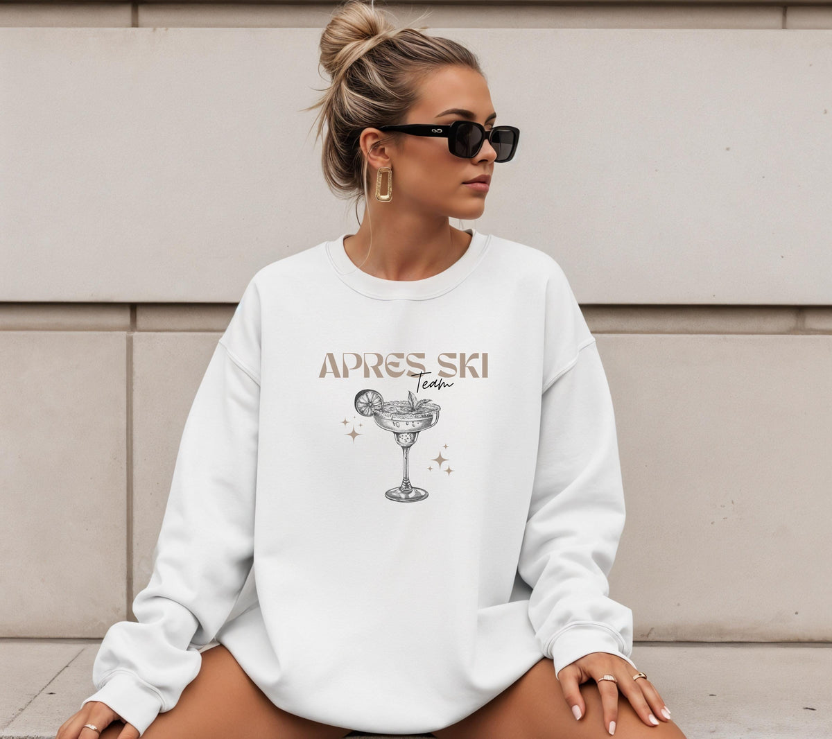 Apres Ski Pullover, Apres Ski Team Sweatshirt, Geschenk für Skifahrer, Winterurlaub, Après Ski Outfit, Hoodie, Party, Skiurlaub, Damen