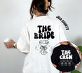 JGA Shirt, Junggesellinnenabschied Shirts, JGA Gruppenshirts, Backprint, Team, Braut Shirt mit Name, JGA Frauen, Gruppen T Shirt, Hochzeit