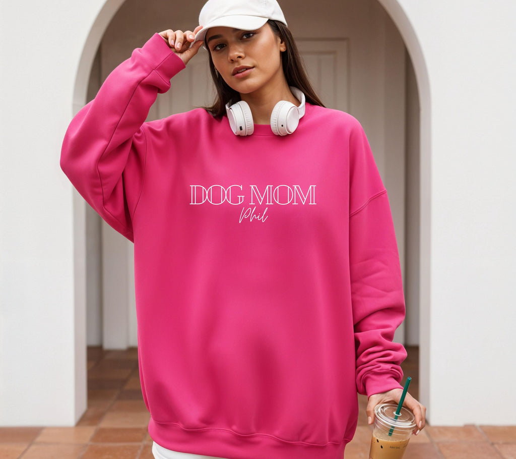 Pullover Dog Mom, In My Dog mom Era, Pulli Hundeliebhaber Geschenk Freundin, Hundebesitzer, Hundemama, Weihnachten, Geschenkidee, Hundename