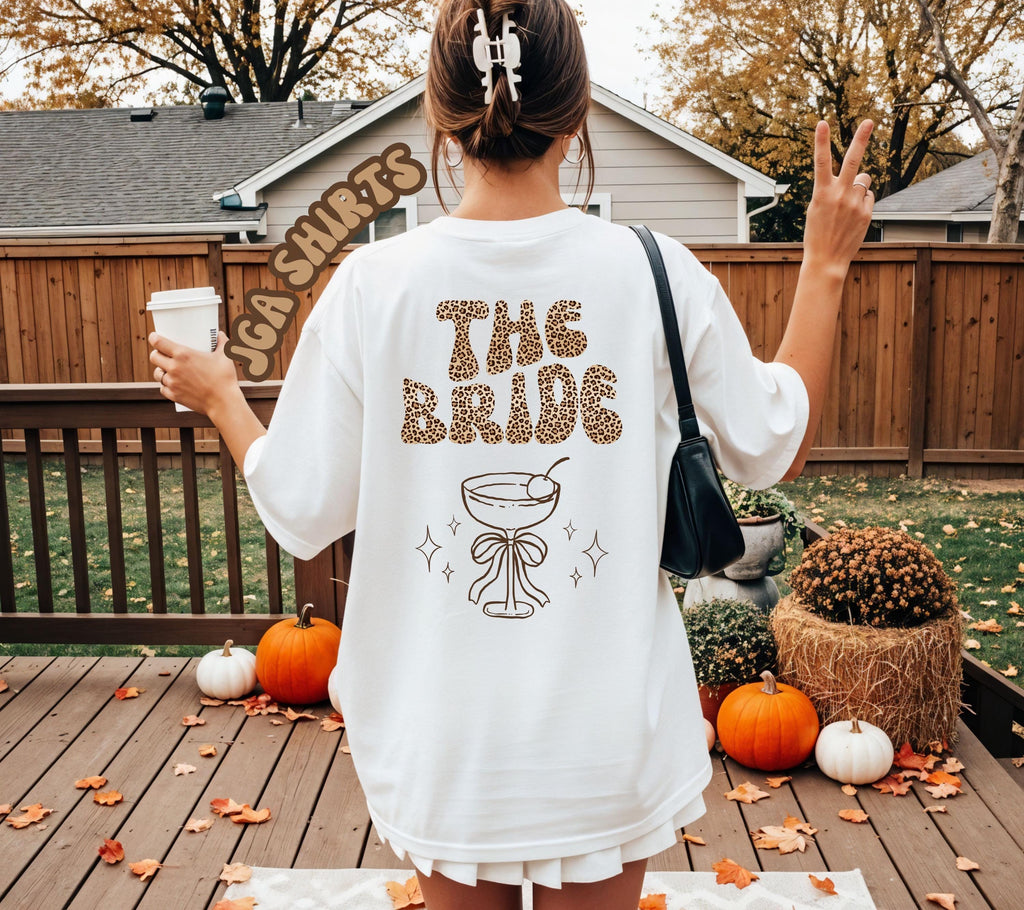 JGA Shirt, Junggesellenabschied Shirts, Backprint, Team Bride, Braut Shirt , JGA Frauen, Gruppenshirt, Hochzeit, Leo Muster, Leopard Damen