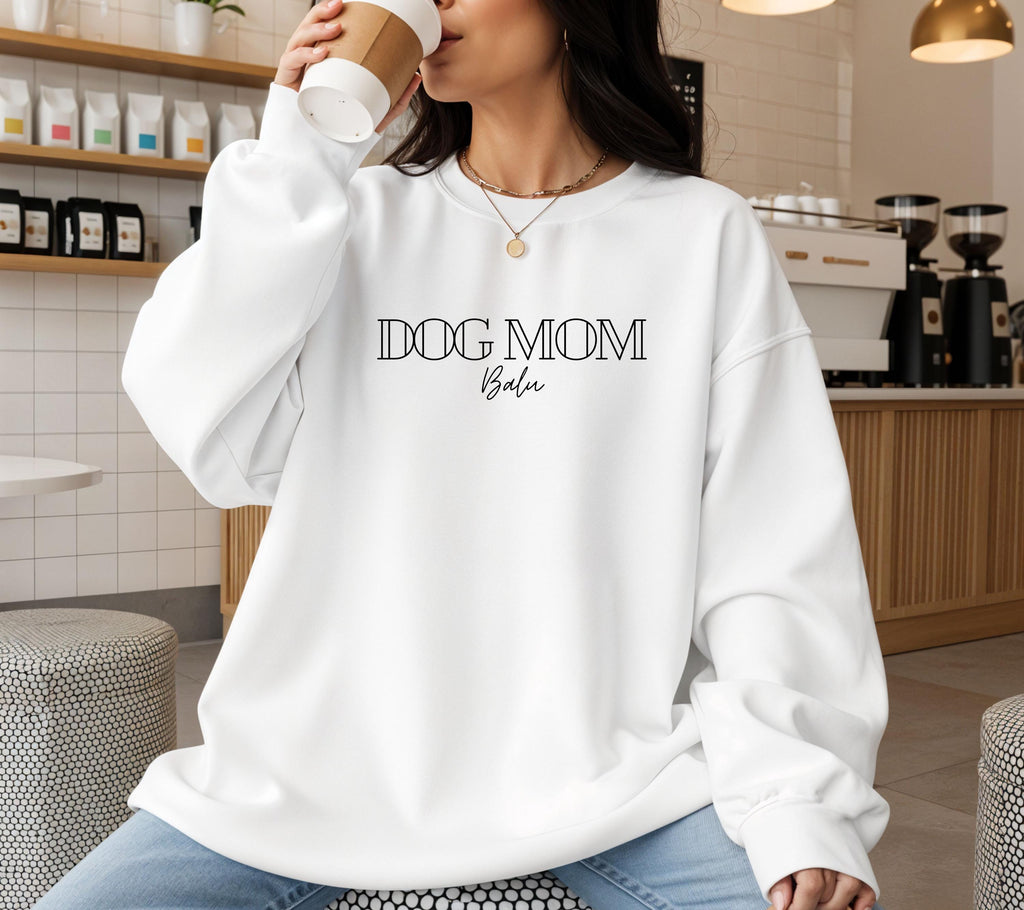 Pullover Dog Mom, In My Dog mom Era, Pulli Hundeliebhaber Geschenk Freundin, Hundebesitzer, Hundemama, Weihnachten, Geschenkidee, Hundename