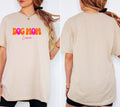 Dog Mom Shirt, pink orange, personalisiertes Shirt Hund, In my Dog Mom Era, Geschenk Hundemama, Hundeliebhaber, Hundebesitzer, Haustier Name