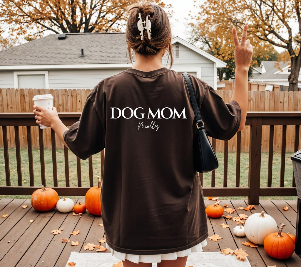 Dog Mom Shirt, Hundepapa, Hundemama, Dog Tshirt, personalisiertes Shirt, Geschenk Hundepapa, Hundeliebhaber, Hundebesitzer, Haustier Name