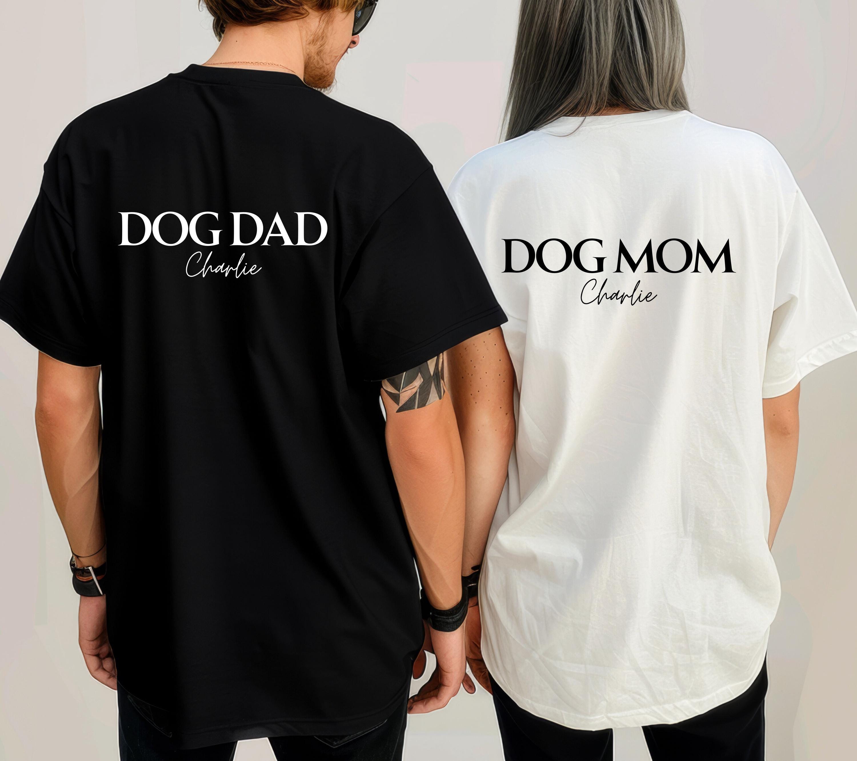Dog Mom Shirt, Hundepapa, Hundemama, Dog Tshirt, personalisiertes Shirt, Geschenk Hundepapa, Hundeliebhaber, Hundebesitzer, Haustier Name