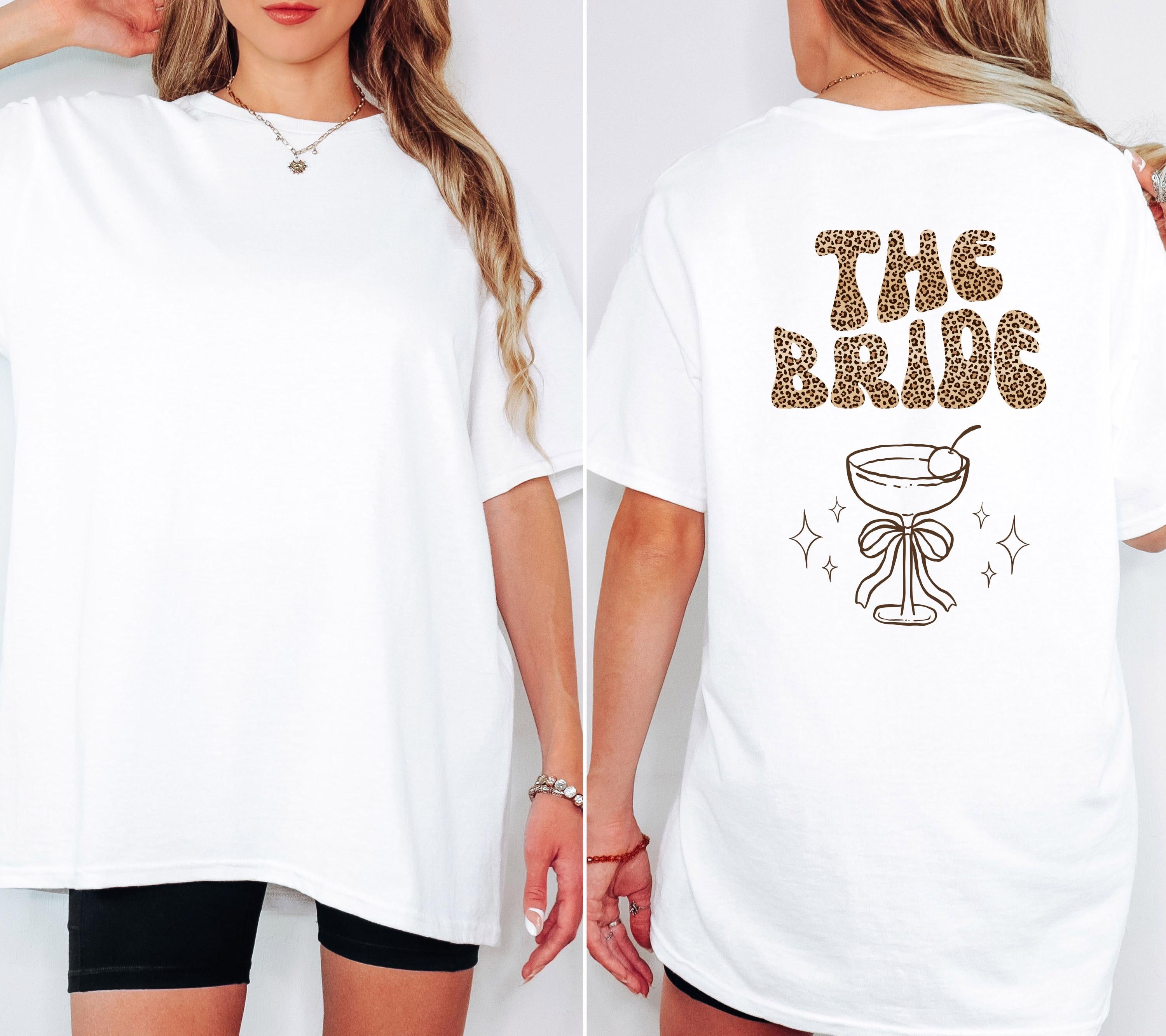 JGA Shirt, Junggesellenabschied Shirts, Backprint, Team Bride, Braut Shirt , JGA Frauen, Gruppenshirt, Hochzeit, Leo Muster, Leopard Damen