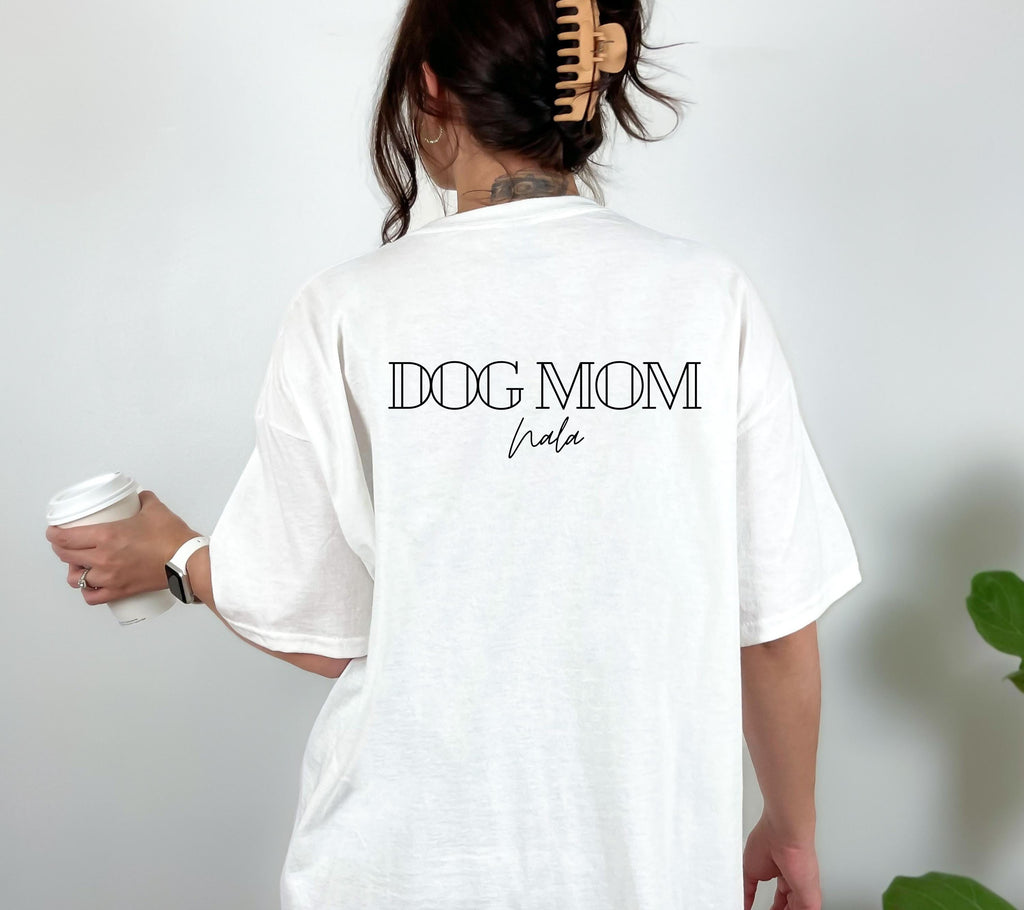 Dog Mom Shirt, Hundepapa, Hundemama, Dog Tshirt, personalisiertes Shirt, Geschenk Hundepapa, Hundeliebhaber, Hundebesitzer, Haustier Name