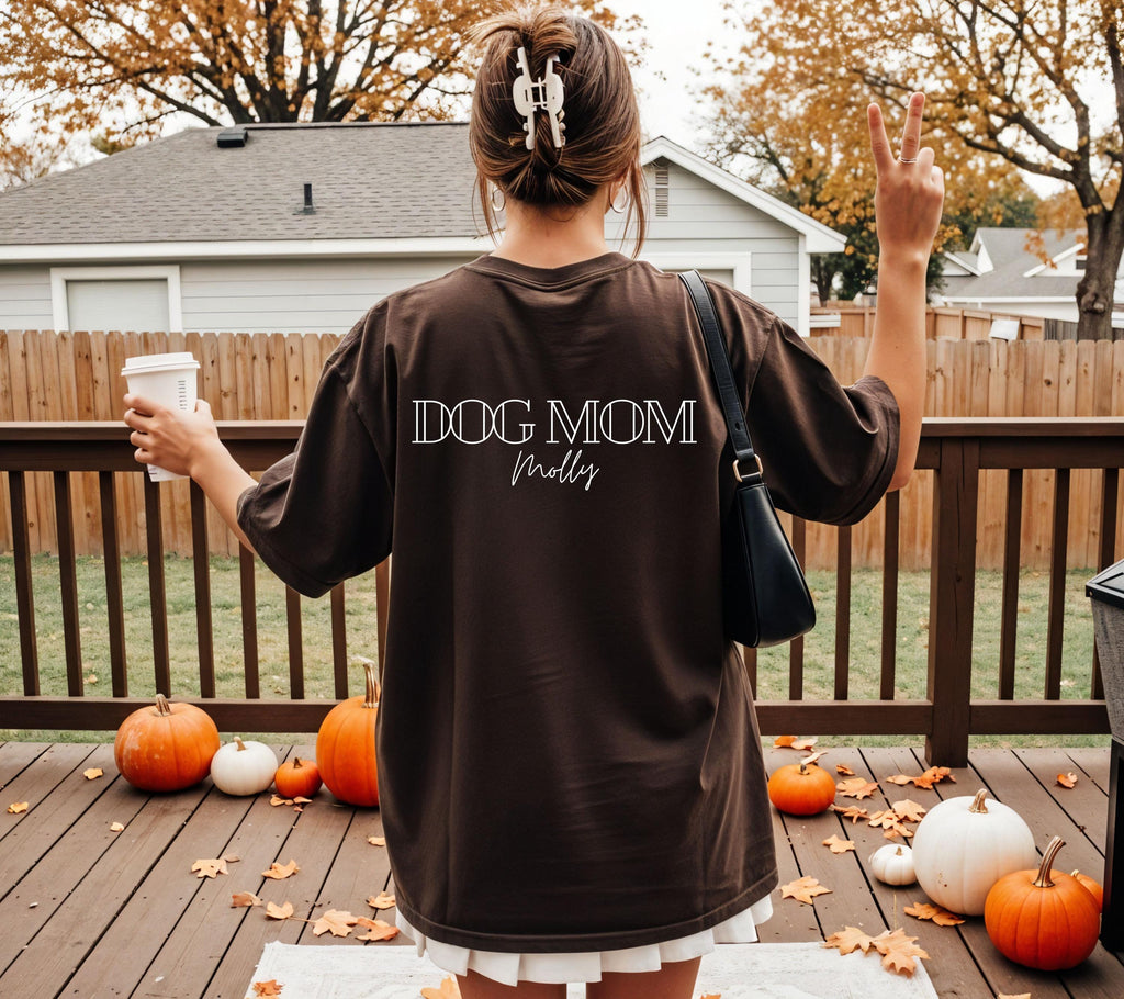Dog Mom Shirt, Hundepapa, Hundemama, Dog Tshirt, personalisiertes Shirt, Geschenk Hundepapa, Hundeliebhaber, Hundebesitzer, Haustier Name