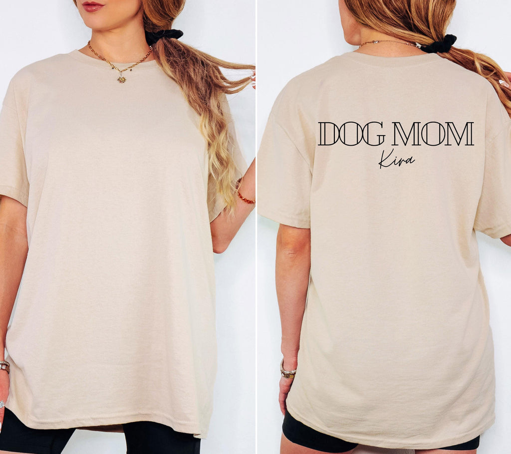 Dog Mom Shirt, Hundepapa, Hundemama, Dog Tshirt, personalisiertes Shirt, Geschenk Hundepapa, Hundeliebhaber, Hundebesitzer, Haustier Name