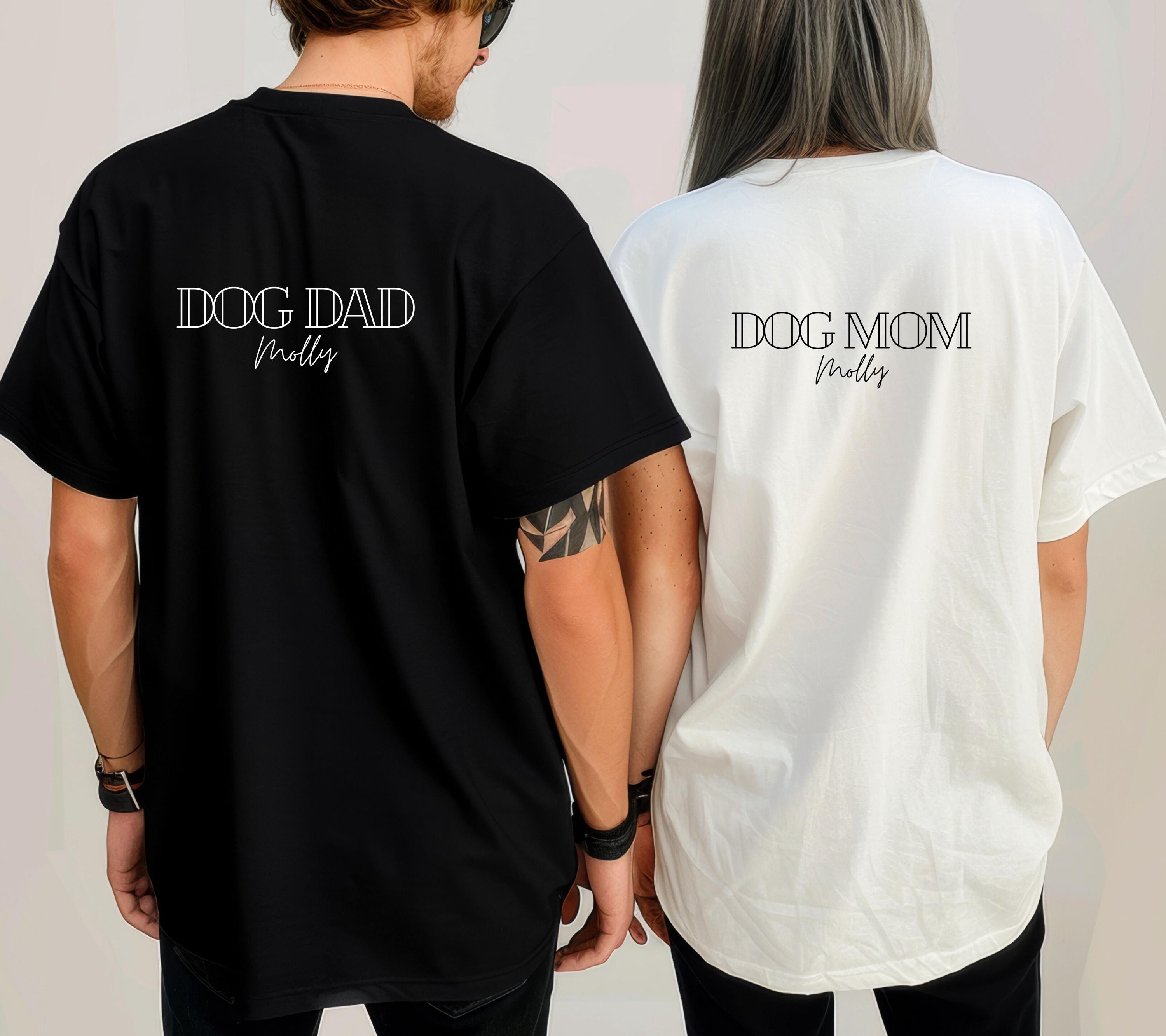 Dog Mom Shirt, Hundepapa, Hundemama, Dog Tshirt, personalisiertes Shirt, Geschenk Hundepapa, Hundeliebhaber, Hundebesitzer, Haustier Name