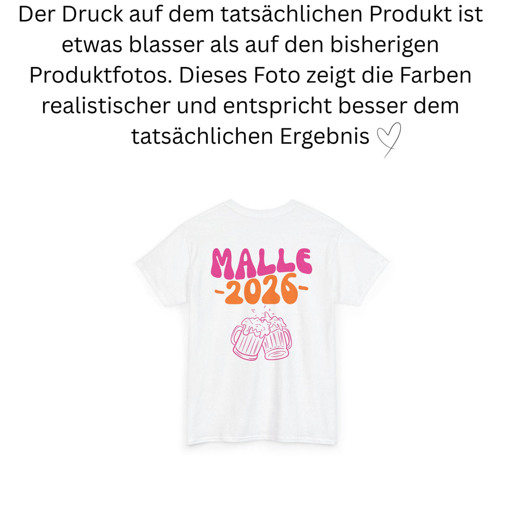 Malle Shirt, Malle 2026, Team Shirts, T Shirt personalisiert, Mallorca Shirts, Bier Shirt, Sauf T Shirt, Gruppenshirt, Backprint, Mädelstrip