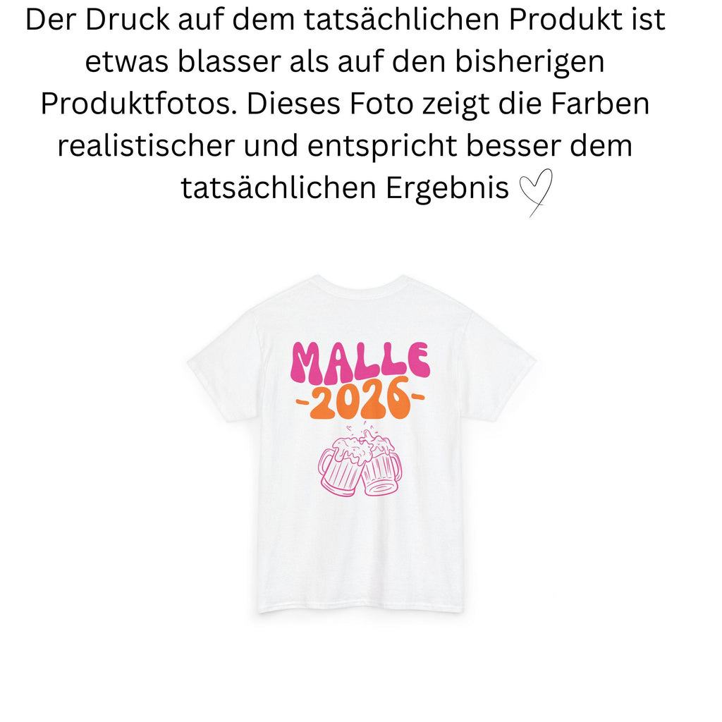 Malle Shirt, Malle 2026, Team Shirts, T Shirt personalisiert, Mallorca Shirts, Bier Shirt, Sauf T Shirt, Gruppenshirt, Backprint, Mädelstrip