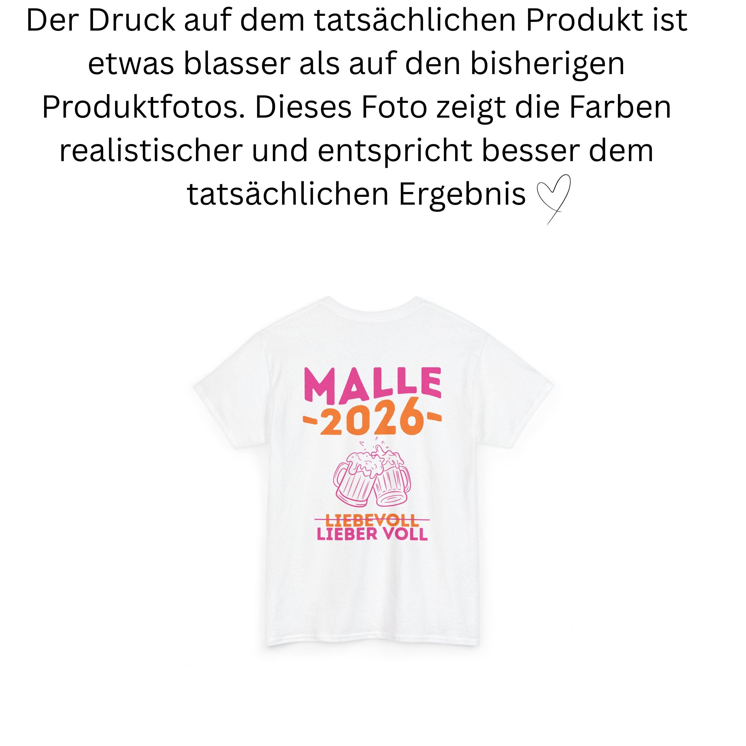 Malle Shirt, Backprint, Malle 2026, Malle Shirts, Malle T Shirt, personalisiert, Mallorca Shirts, Bier Shirt, Sauf T Shirt, Gruppenshirt