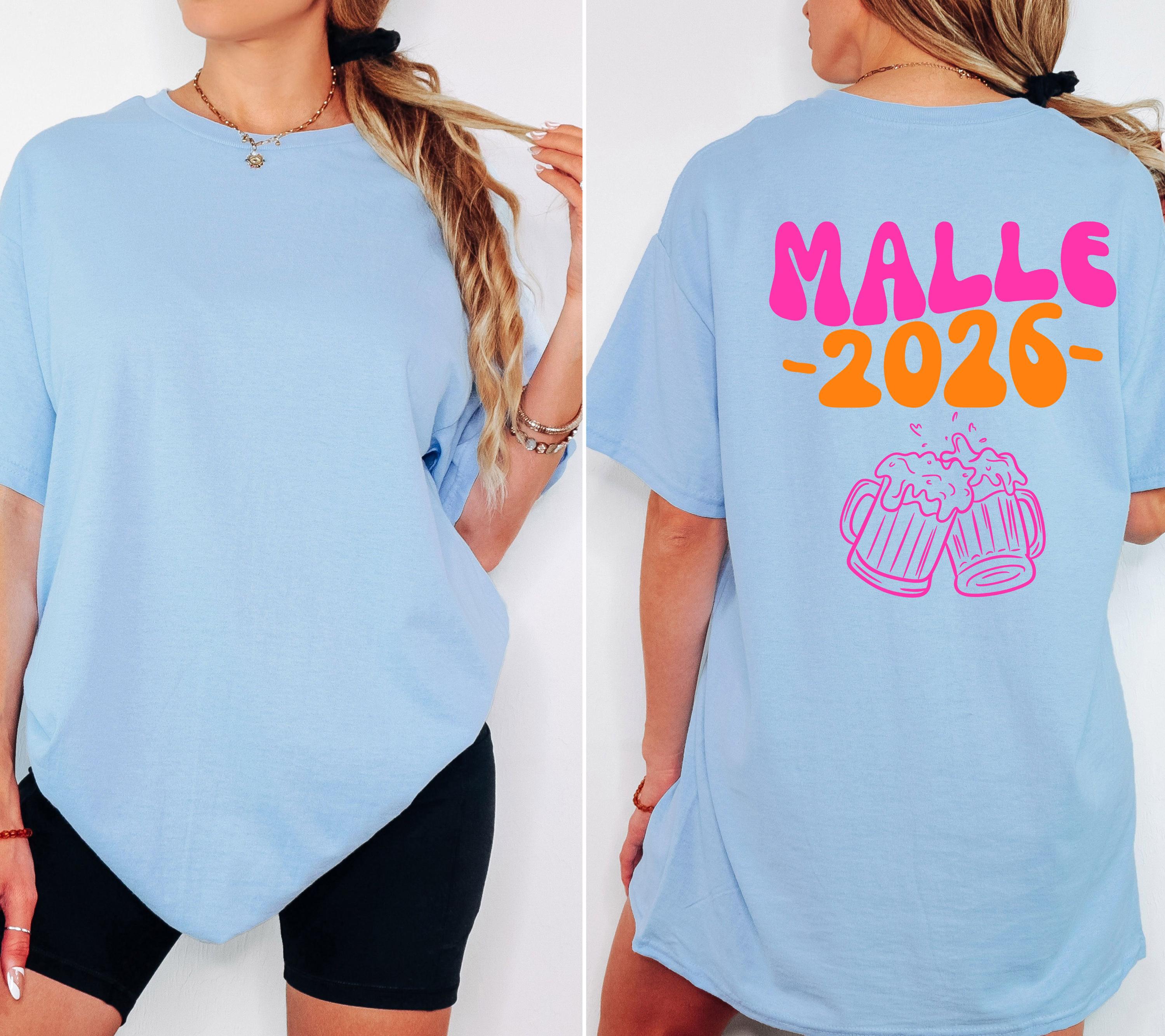 Malle Shirt, Malle 2026, Team Shirts, T Shirt personalisiert, Mallorca Shirts, Bier Shirt, Sauf T Shirt, Gruppenshirt, Backprint, Mädelstrip