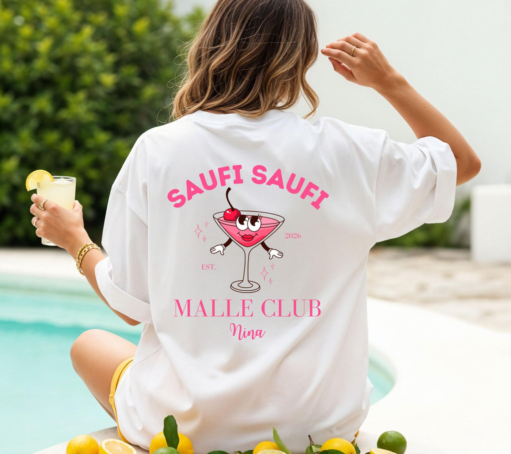 Malle Shirt, Backprint, Malle 2026, Malle Shirts, Malle TShirts, personalisiert, Mallorca t Shirts, Bier Shirt, Sauf T Shirt, Gruppenshirt