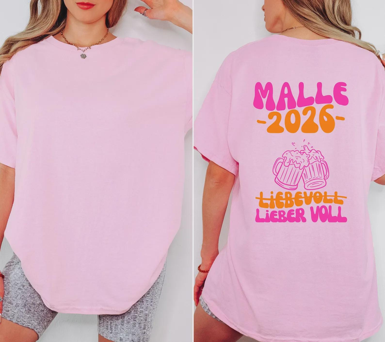 Malle Shirt, Backprint, Malle 2026, Malle Shirts, Malle T Shirt, personalisiert, Mallorca Shirts, Bier Shirt, Sauf T Shirt, Gruppenshirt