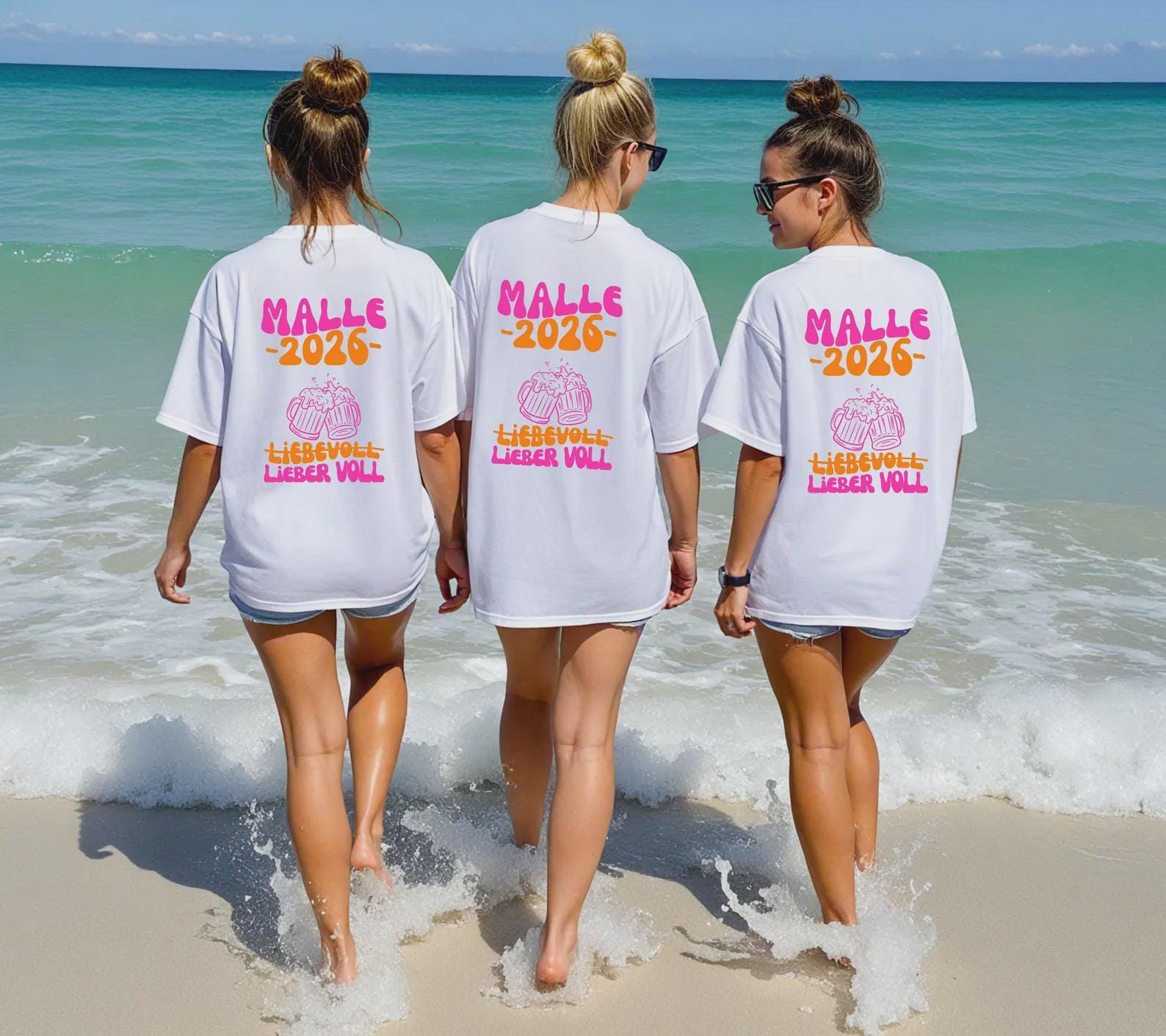 Malle Shirt, Backprint, Malle 2026, Malle Shirts, Malle T Shirt, personalisiert, Mallorca Shirts, Bier Shirt, Sauf T Shirt, Gruppenshirt