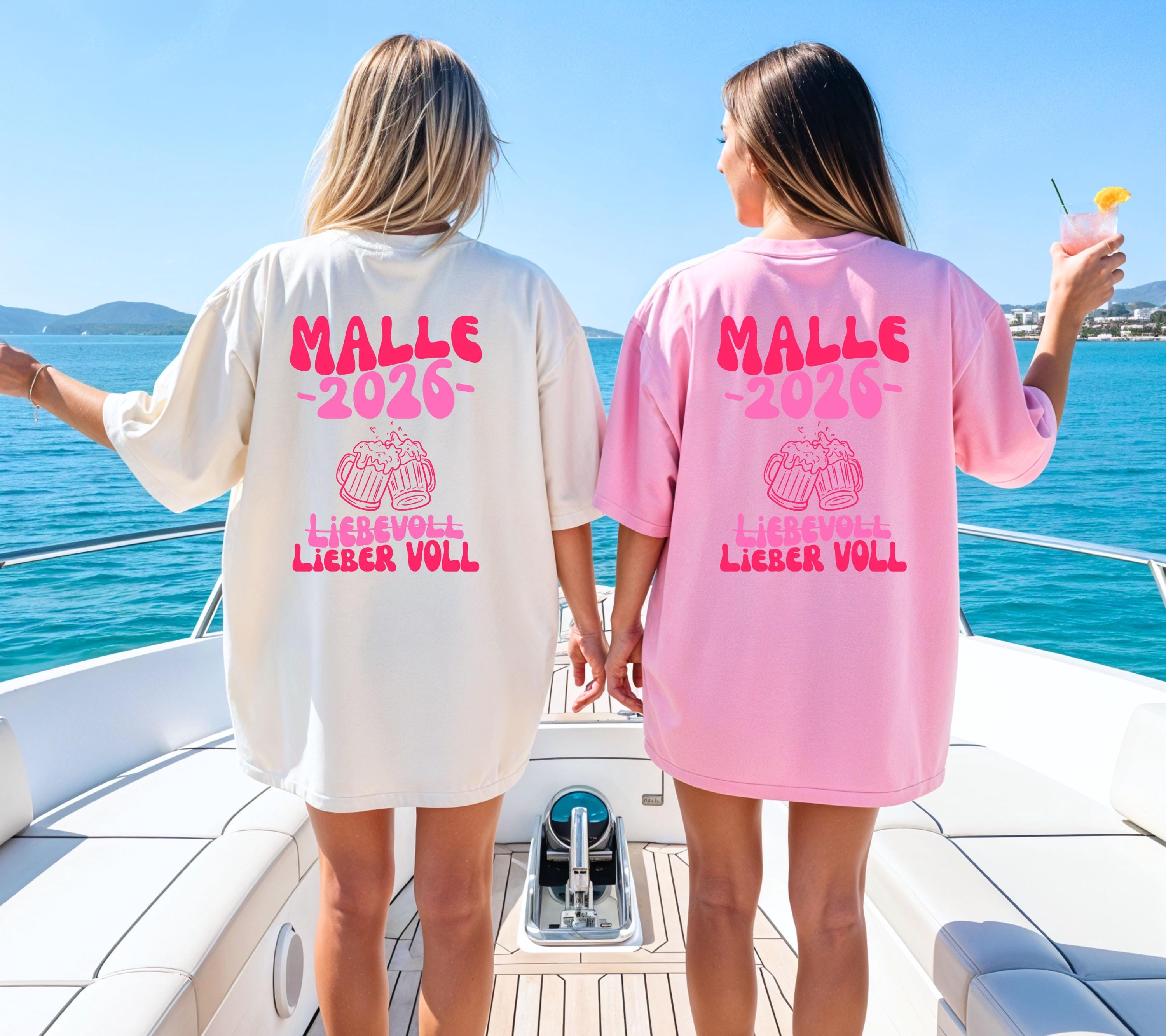 Malle Shirt, Backprint, Malle 2026, Malle Shirts, Malle T Shirt, personalisiert, Mallorca Shirts, Bier Shirt, Sauf T Shirt, Gruppenshirt