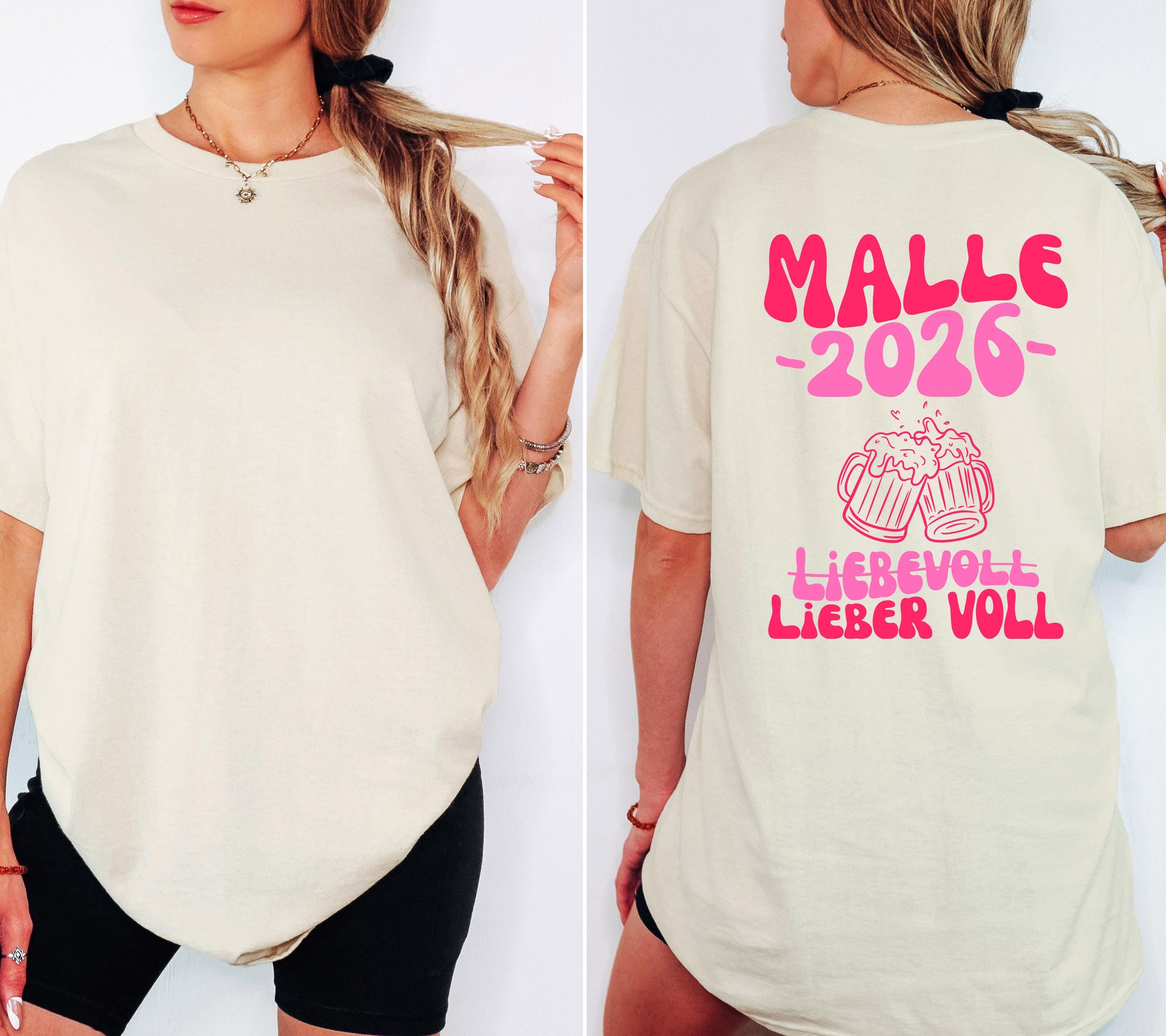 Malle Shirt, Backprint, Malle 2026, Malle Shirts, Malle T Shirt, personalisiert, Mallorca Shirts, Bier Shirt, Sauf T Shirt, Gruppenshirt